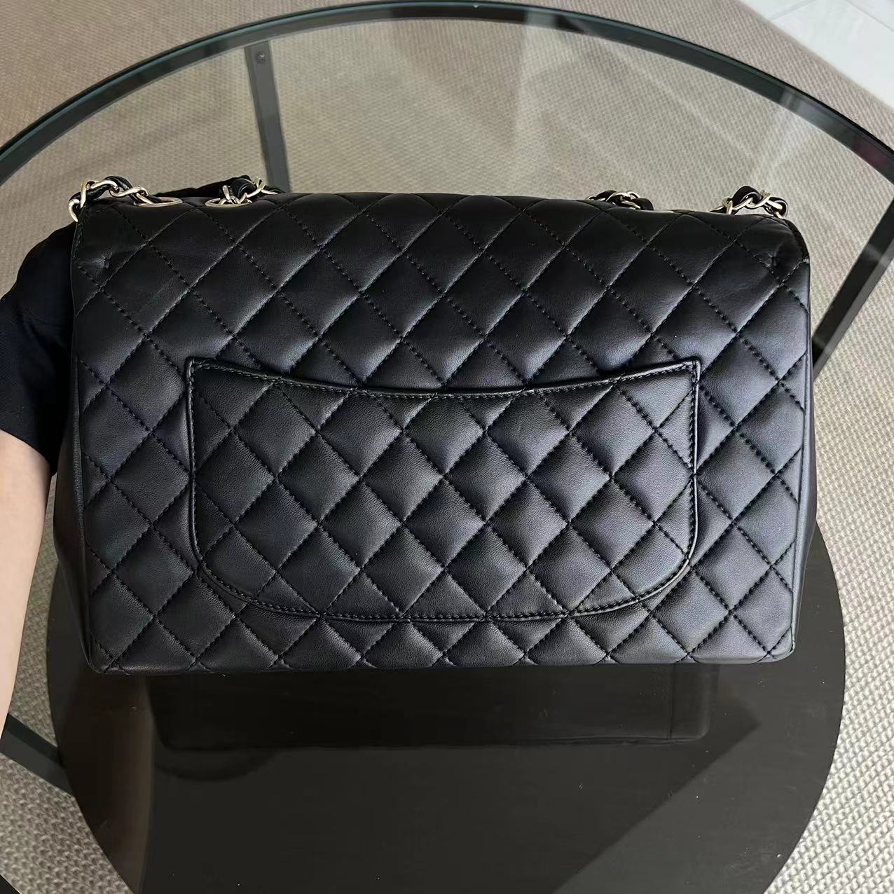 Chanel Mademoiselle Chic Seasonal Flap Jumbo 30CM Quilted Lambskin Black GHW No 21 - Best Luxury Designers