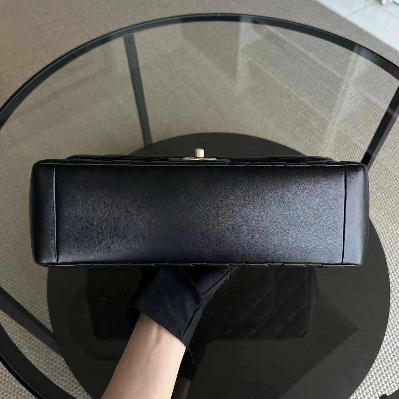 Chanel Mademoiselle Chic Seasonal Flap Jumbo 30CM Quilted Lambskin Black GHW No 21 - Best Luxury Designers