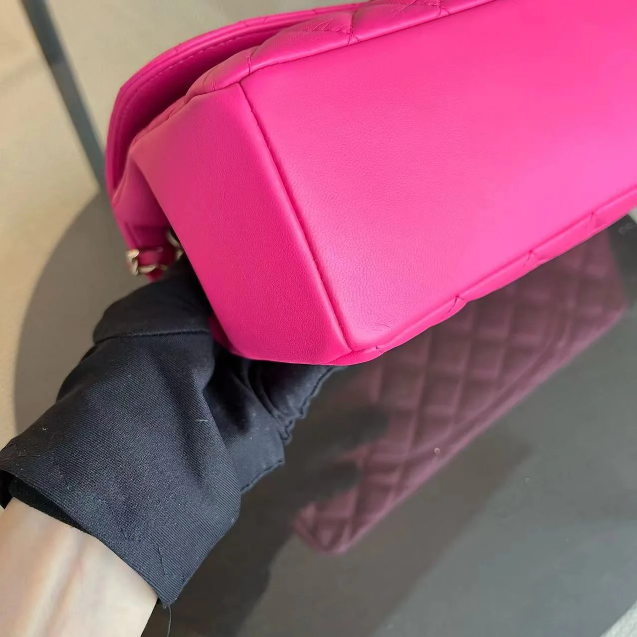 Chanel Mademoiselle Medium Chic Seasonal Flap 25CM Lambskin Hot Pink GHW No 21 - Best Luxury Designers