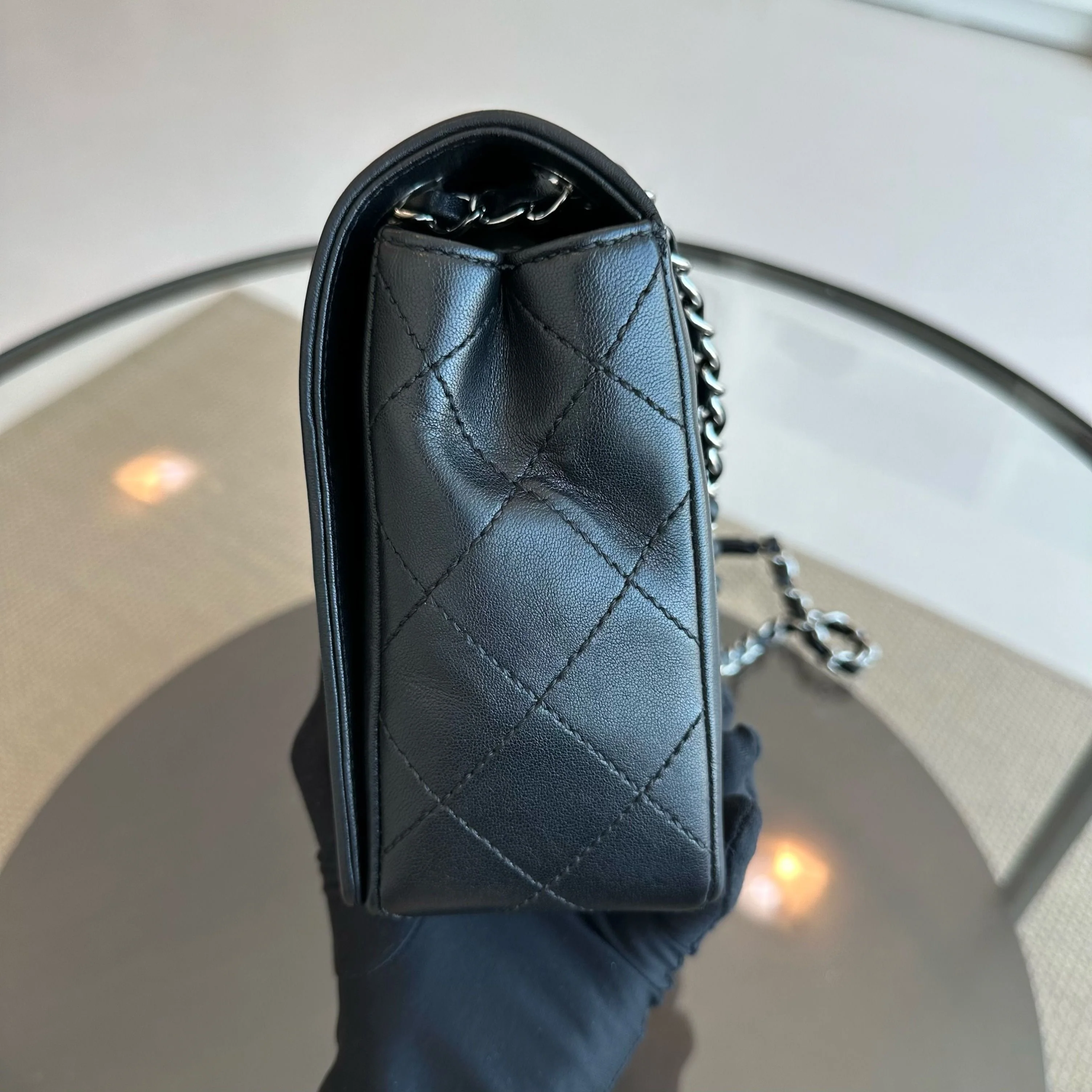 Chanel Mademoiselle Medium Seasonal Double Flap Calfskin Quilted Black SHW No 23 - Best Luxury Designers