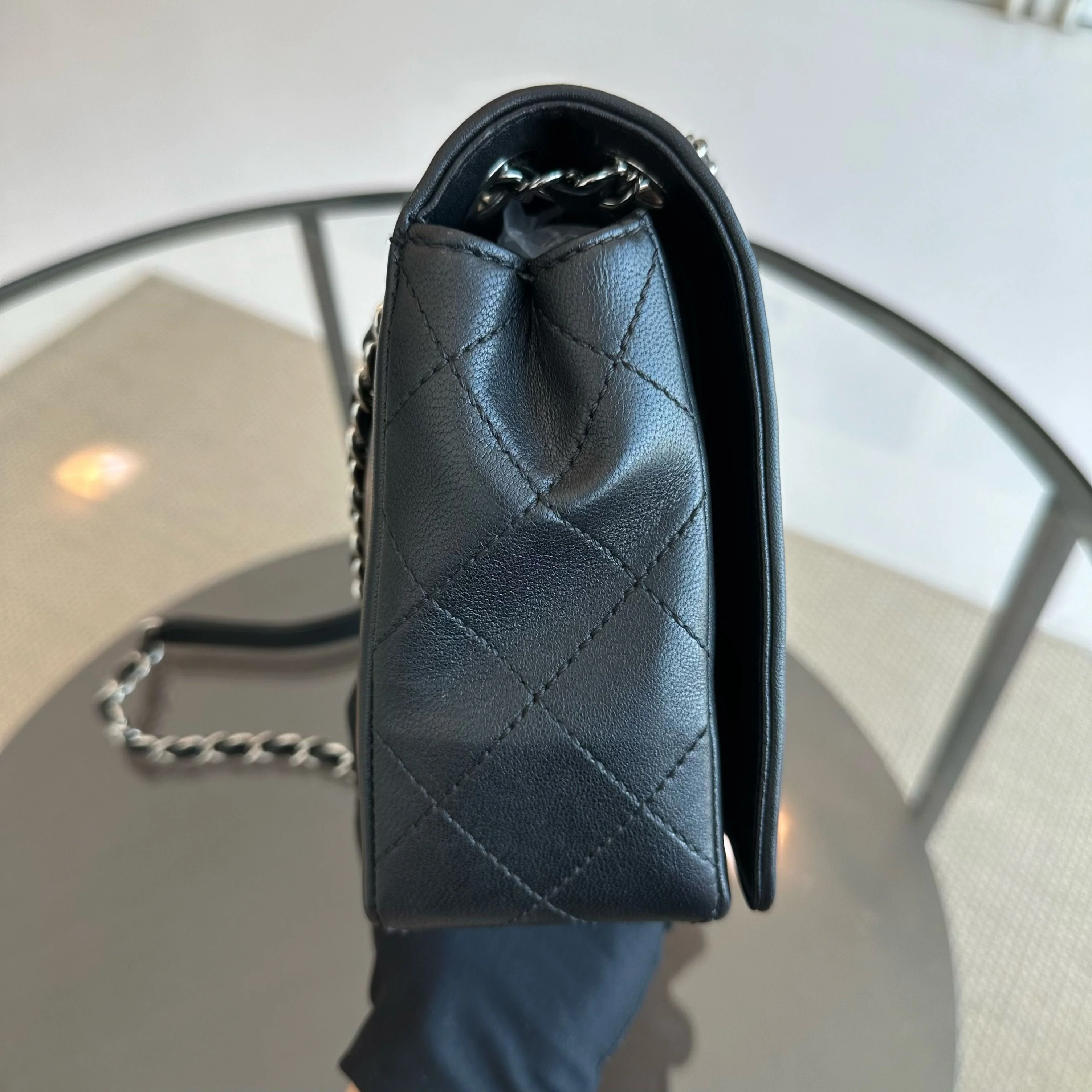 Chanel Mademoiselle Medium Seasonal Double Flap Calfskin Quilted Black SHW No 23 - Best Luxury Designers