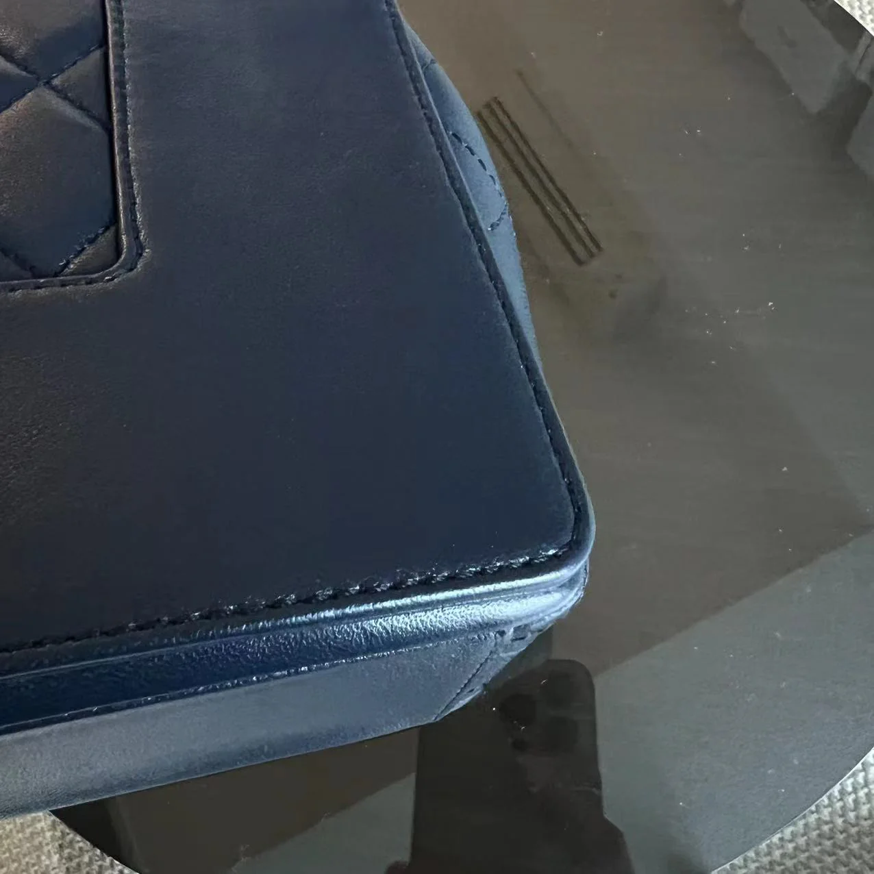 Chanel Mademoiselle Medium Seasonal Double Flap Calfskin Quilted Dark Navy Blue Series 23 - Best Luxury Designers