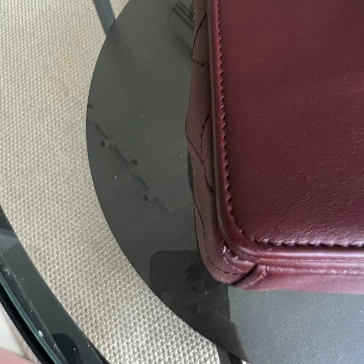 Chanel Mademoiselle Seasonal Flap Jumbo Quilted Lambskin Burgundy Golden Hardware Series 23 - Best Luxury Designers