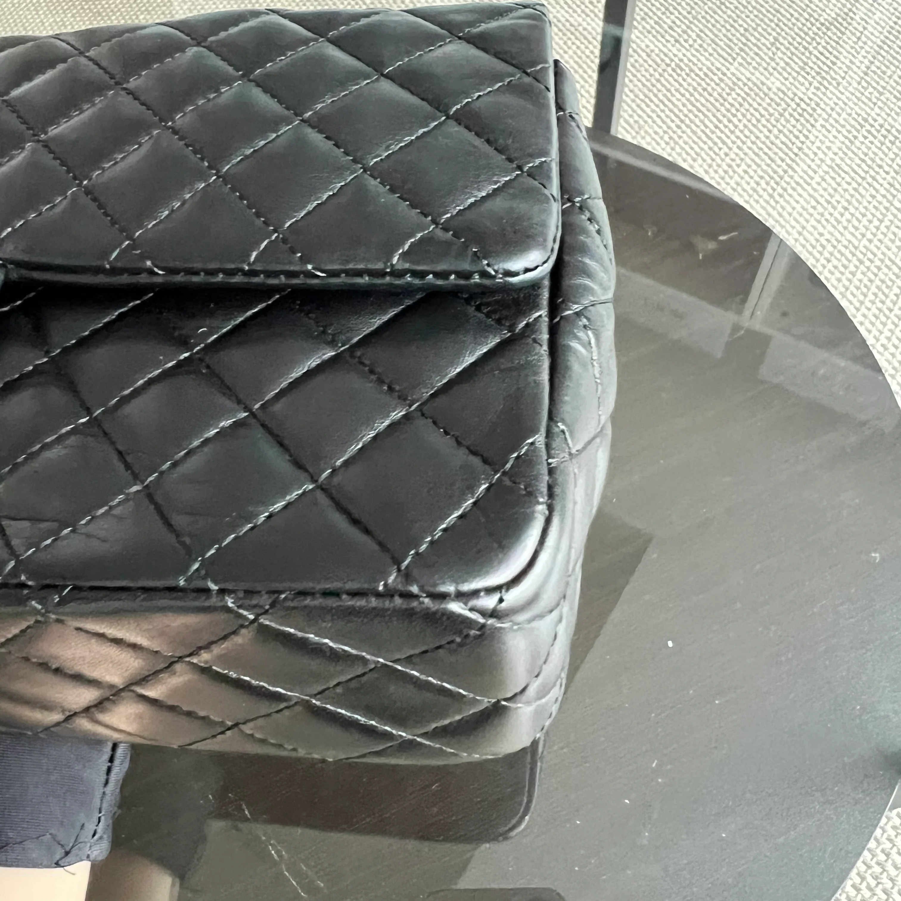 Chanel Medium Classic Flap Valentine Seasonal Flap Quilted Lambskin Black Golden Hardware Series 13 - Best Luxury Designers