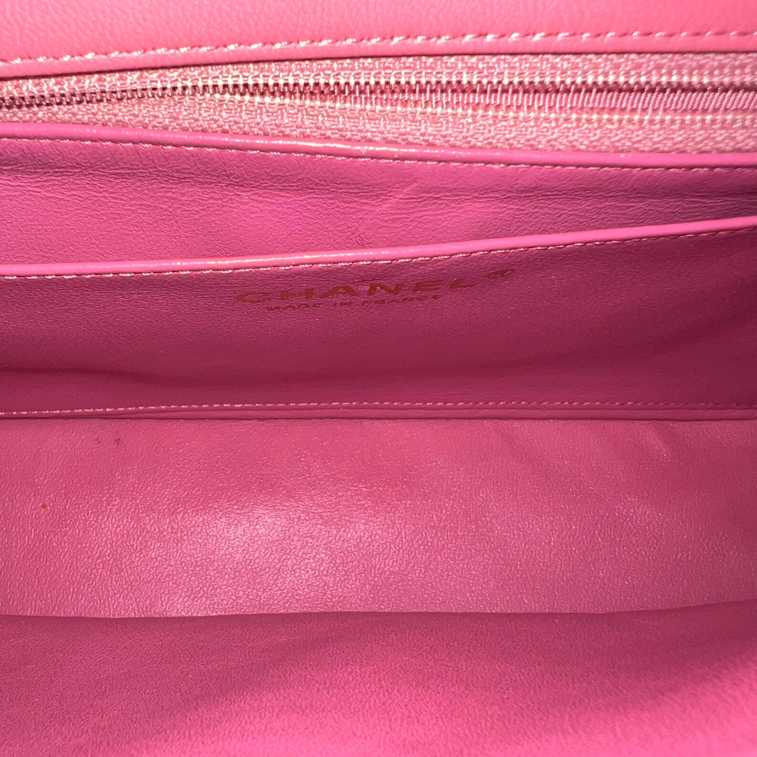 Chanel Medium Classic Flap Valentine Seasonal Quilted Lambskin Pink Series 19 - Best Luxury Designers