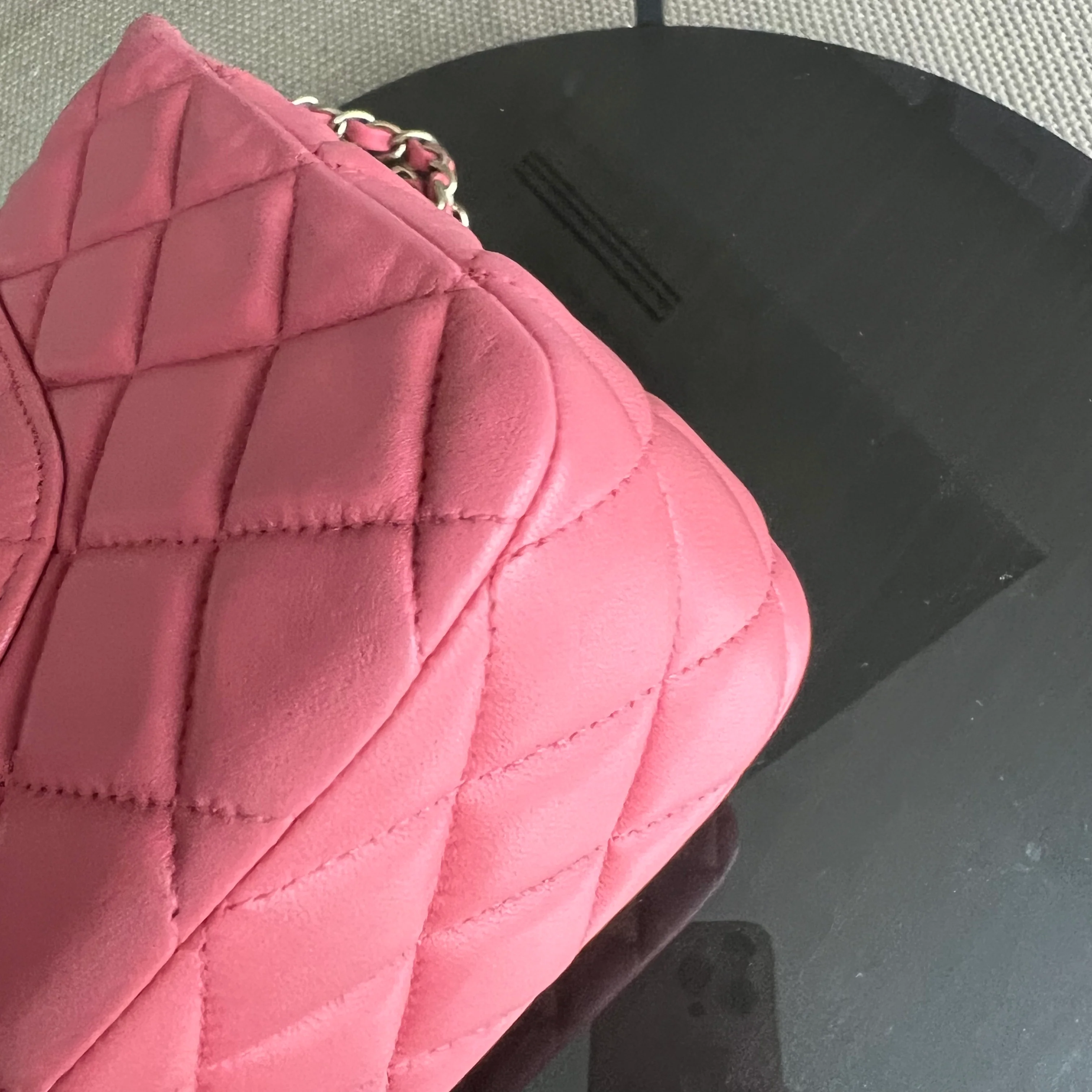 Chanel Medium Classic Flap Valentine Seasonal Quilted Lambskin Pink Series 19 - Best Luxury Designers