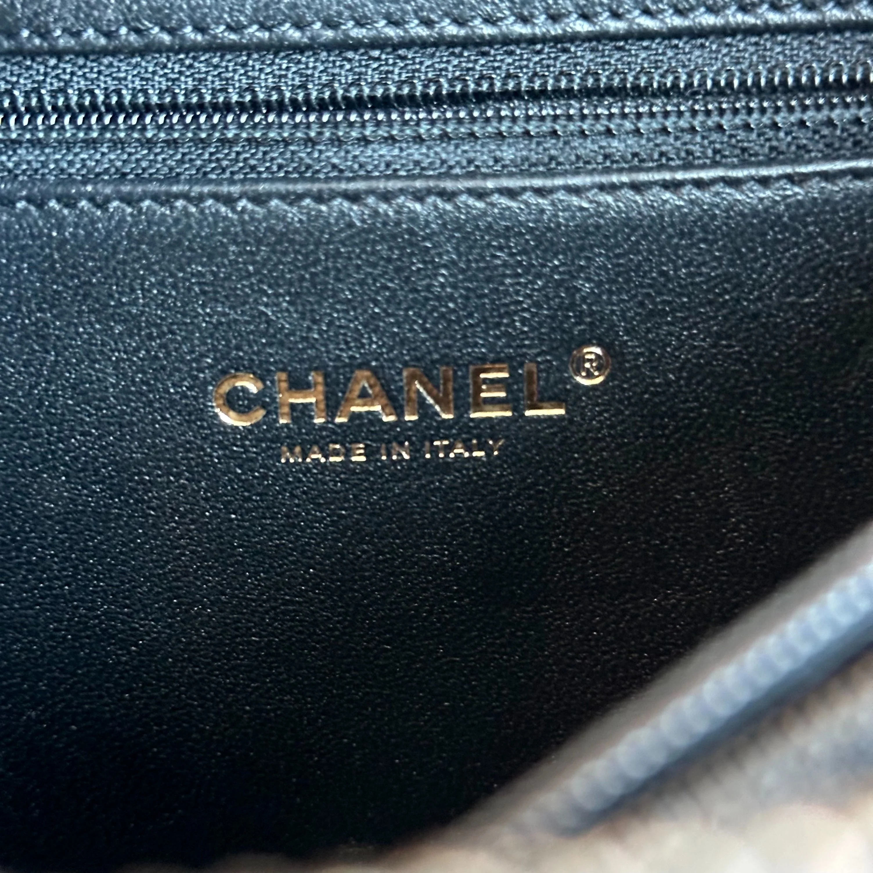 Chanel Medium Vanity Case Caviar Dark Blue GHW No 24 - Best Luxury Designers