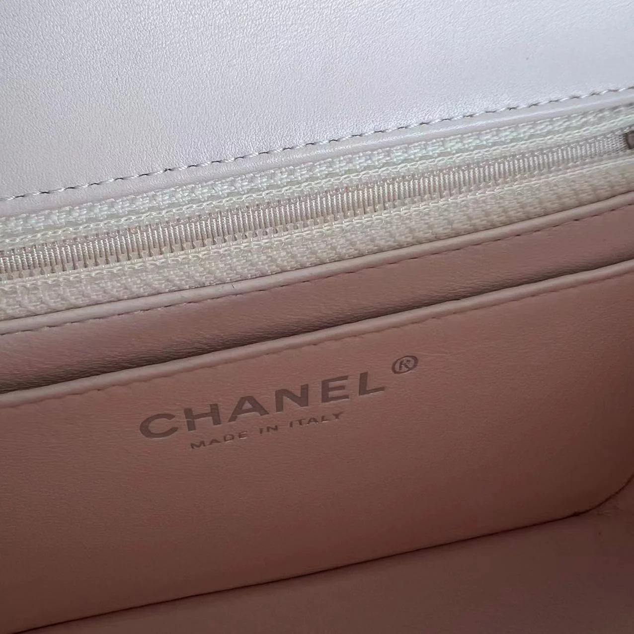 Chanel Mini Square Classic Flap Quilted Patent Calfskin Light Pink Yellow SHW No 17 - Best Luxury Designers