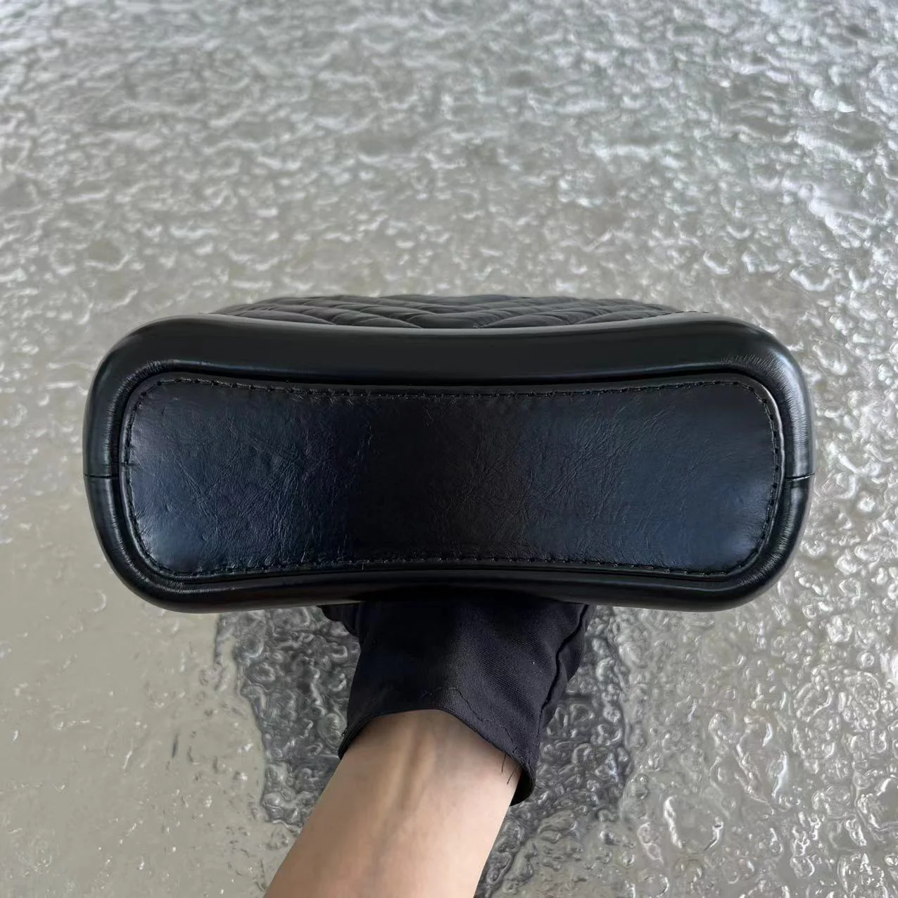 Chanel Small Gabrielle Chevron Calfskin Black Golden Hardware Series 27 - Best Luxury Designers