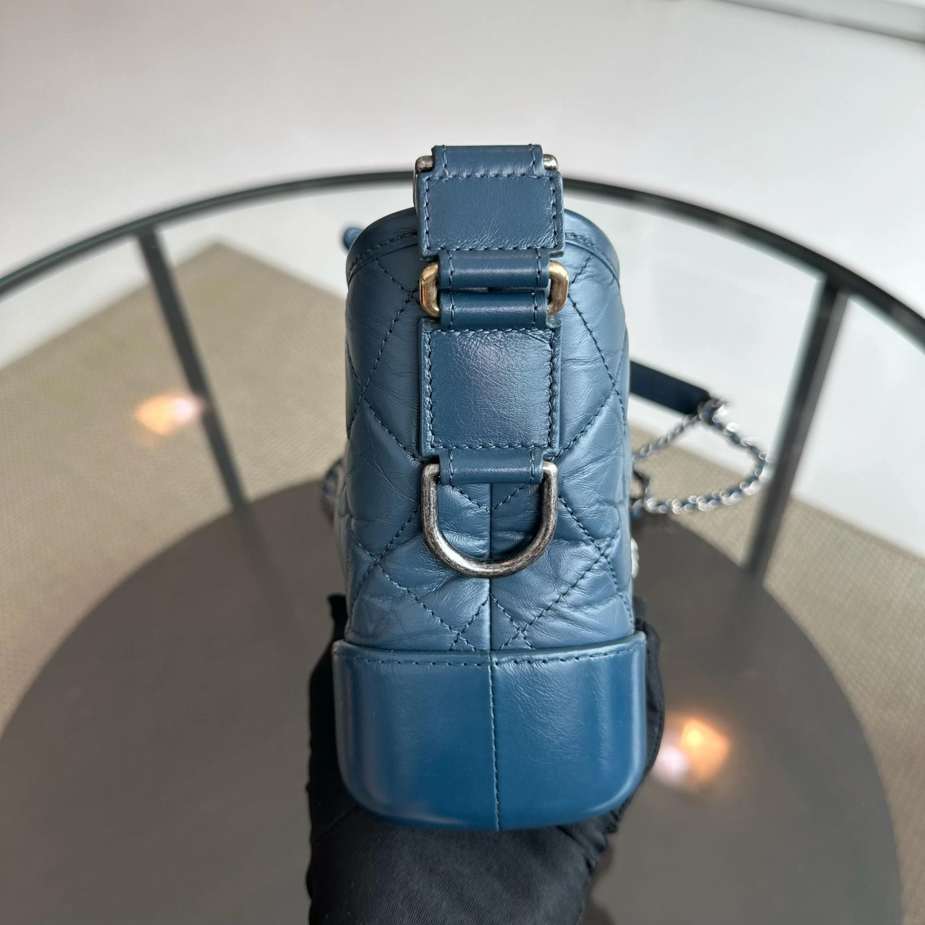 Chanel Small Gabrielle Hobo Calfskin Dark Blue GHW No 26 - Best Luxury Designers