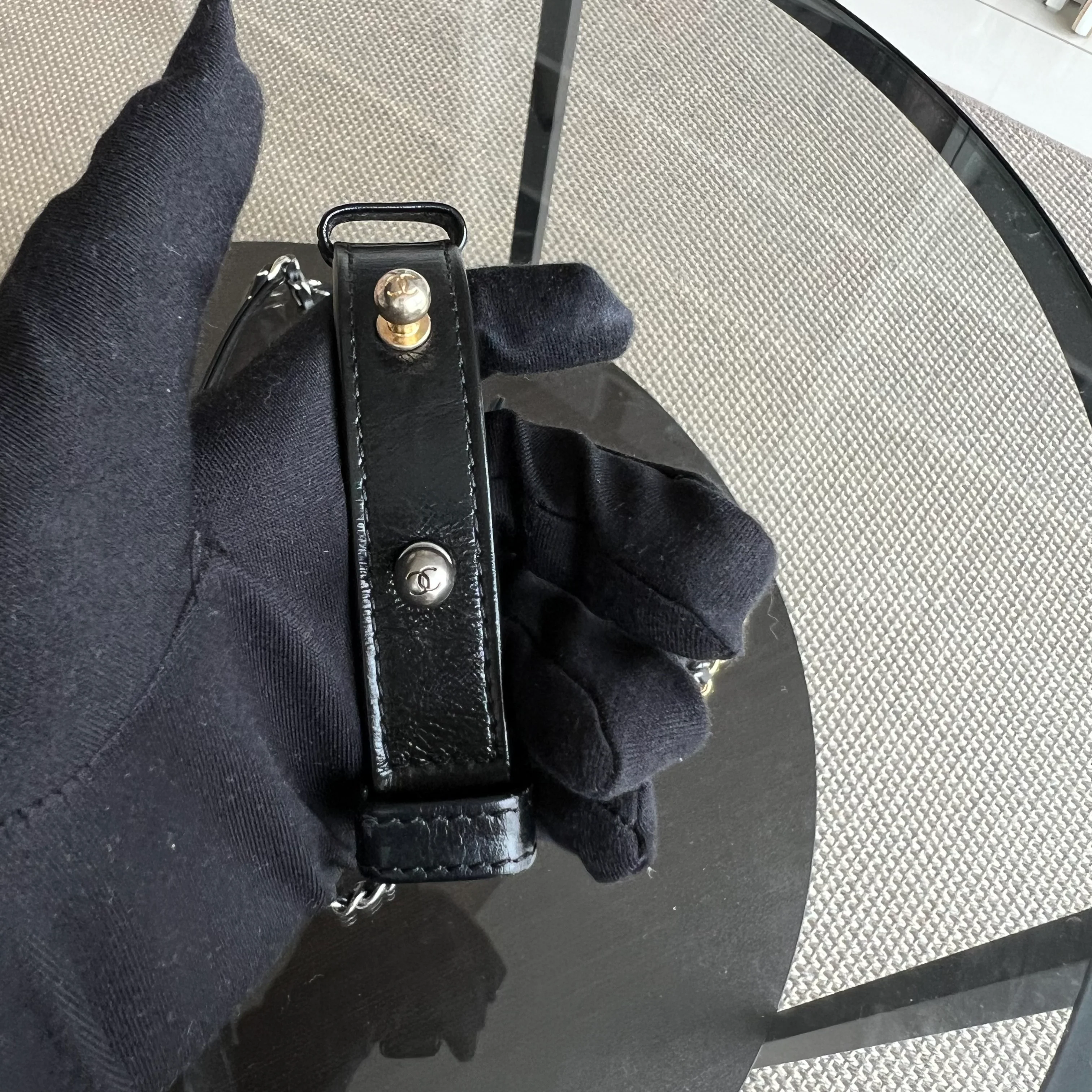 Chanel Small Gabrielle Hobo Quilted Calfskin Dark Blue Black Two-Tone Hardware - Best Luxury Designers