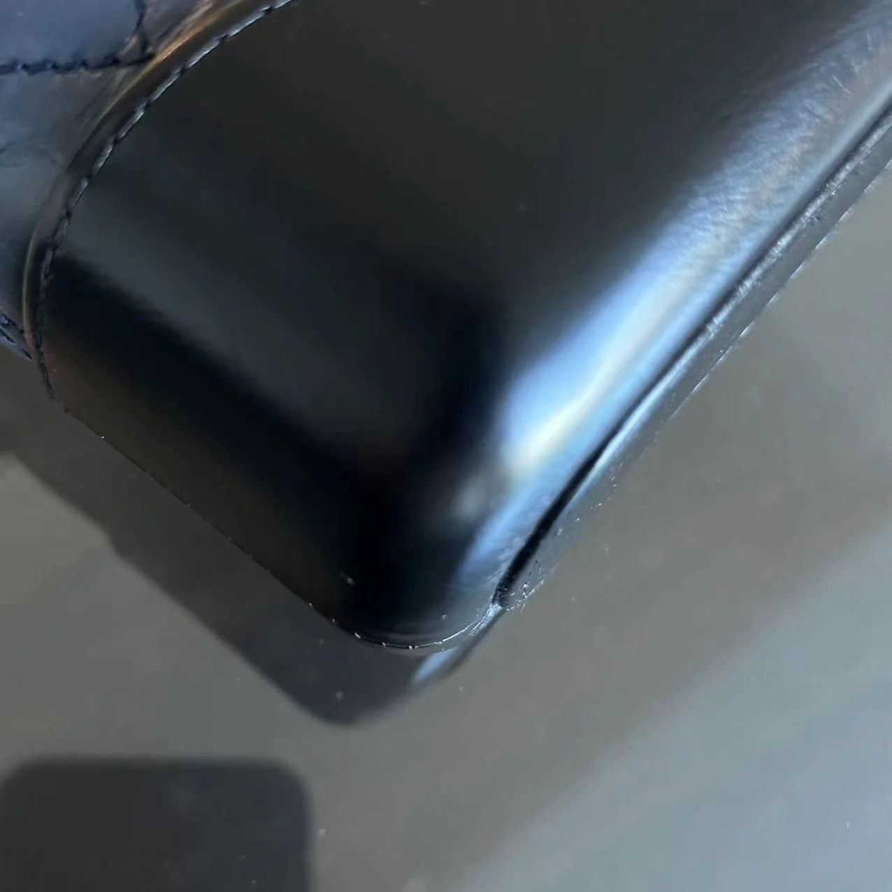 Chanel Small Gabrielle Hobo Quilted Calfskin Dark Blue Black Two-Tone Hardware No 26 - Best Luxury Designers