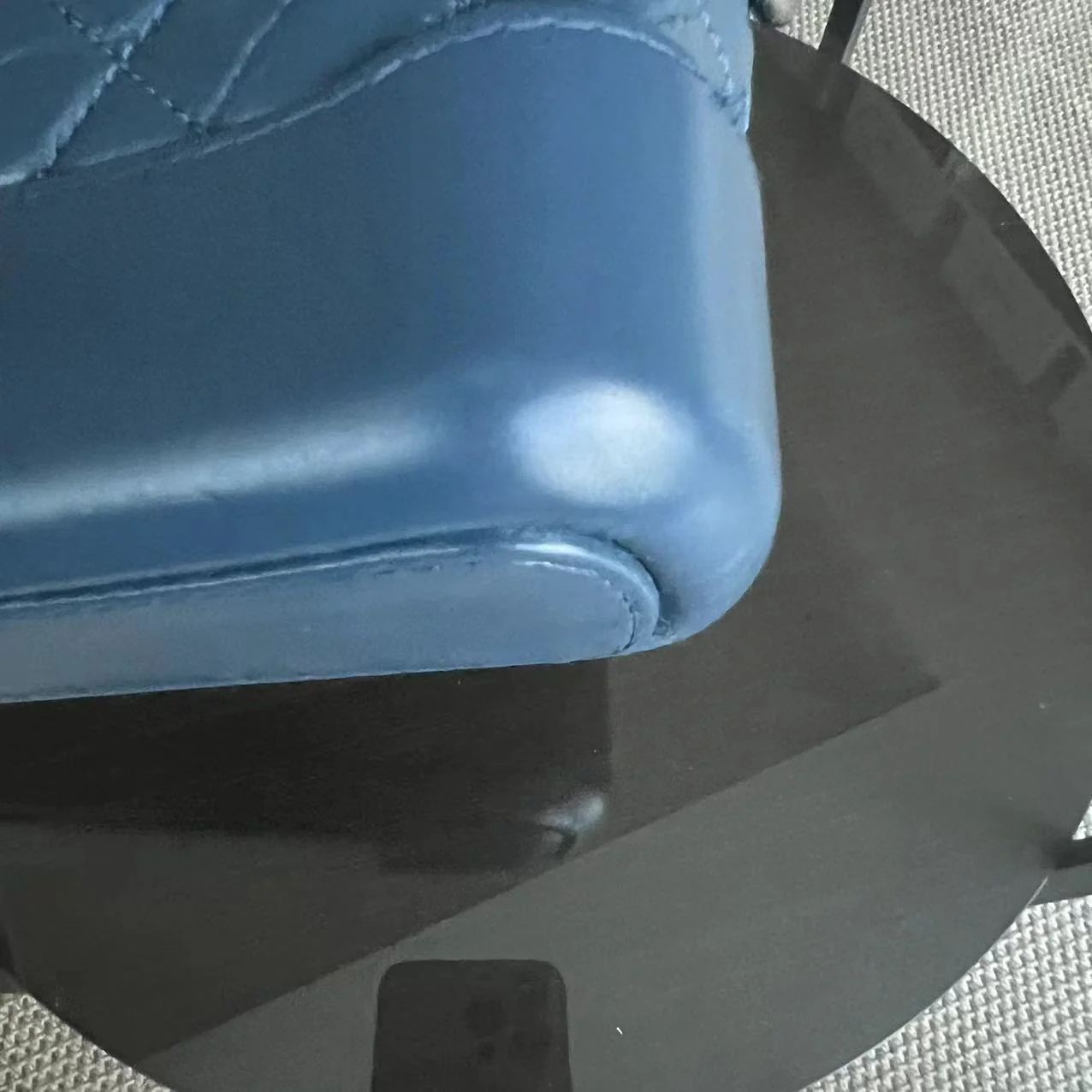 Chanel Small Gabrielle Hobo Quilted Calfskin Dark Blue Blue Two-Tone Hardware Series 24 - Best Luxury Designers