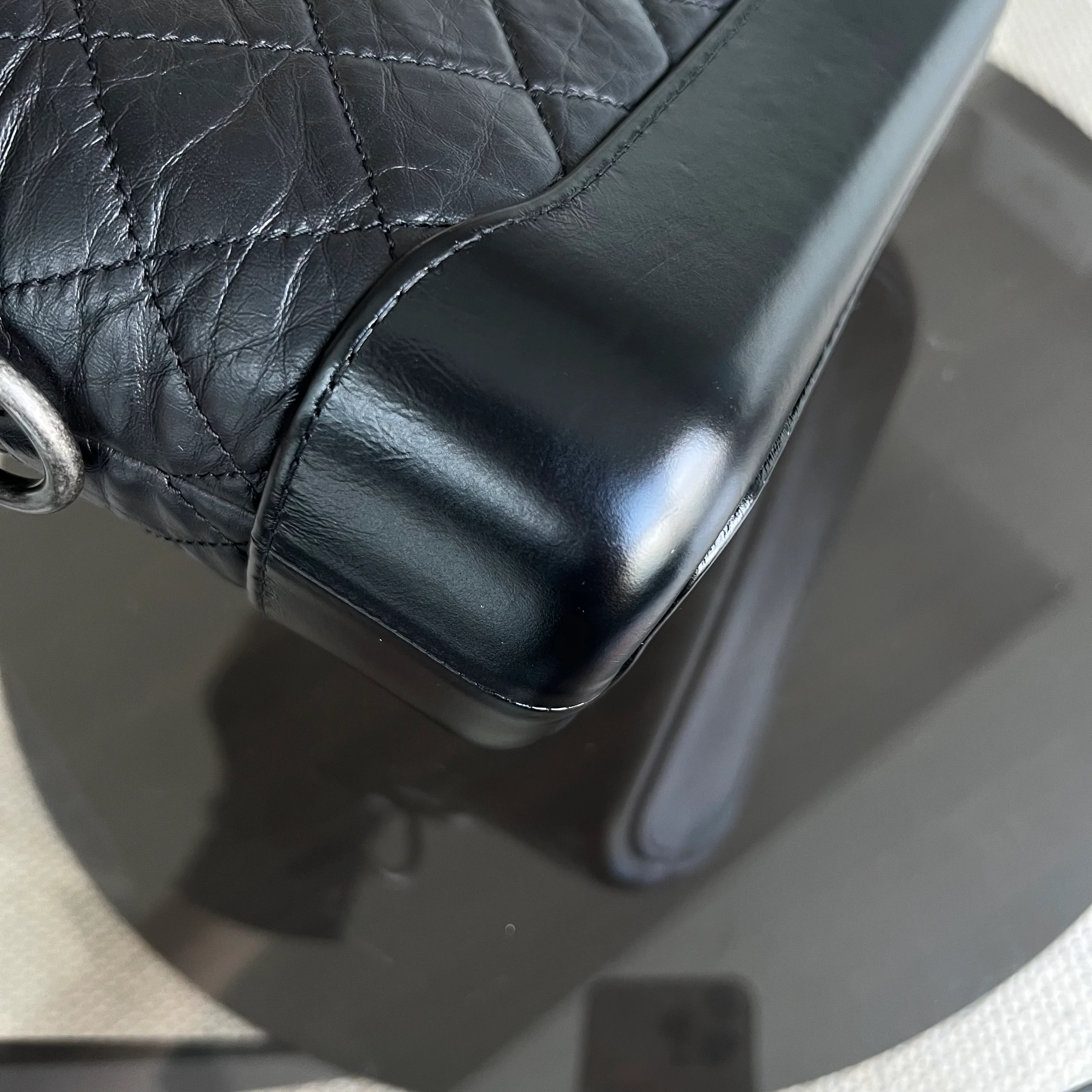 Chanel Small Gabrielle Quilted Calfskin Black Two-Tone Hardware Series 24 - Best Luxury Designers