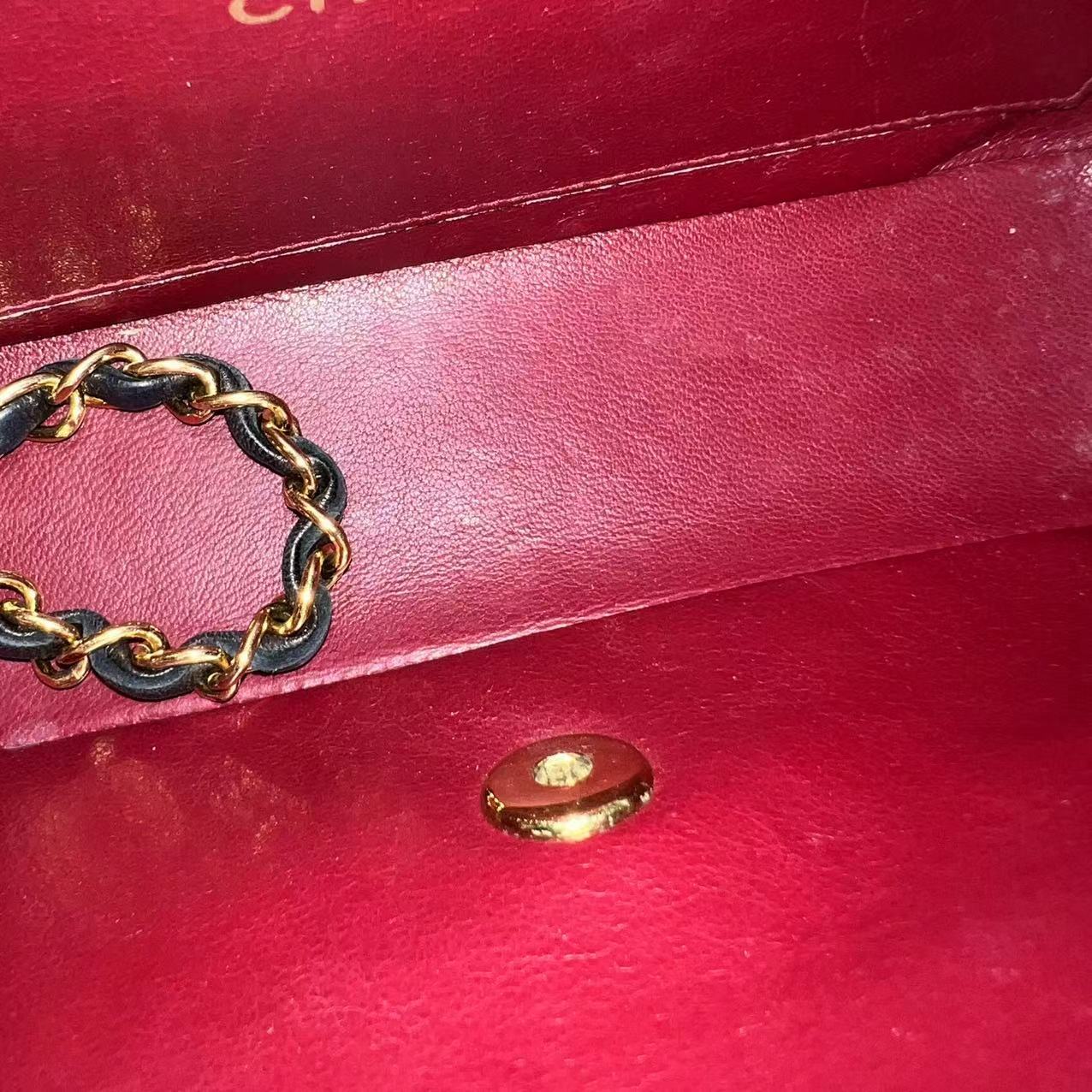 Chanel Vintage Diana Small Quilted Lambskin Black 24K Golden Hardware Series 3 - Best Luxury Designers