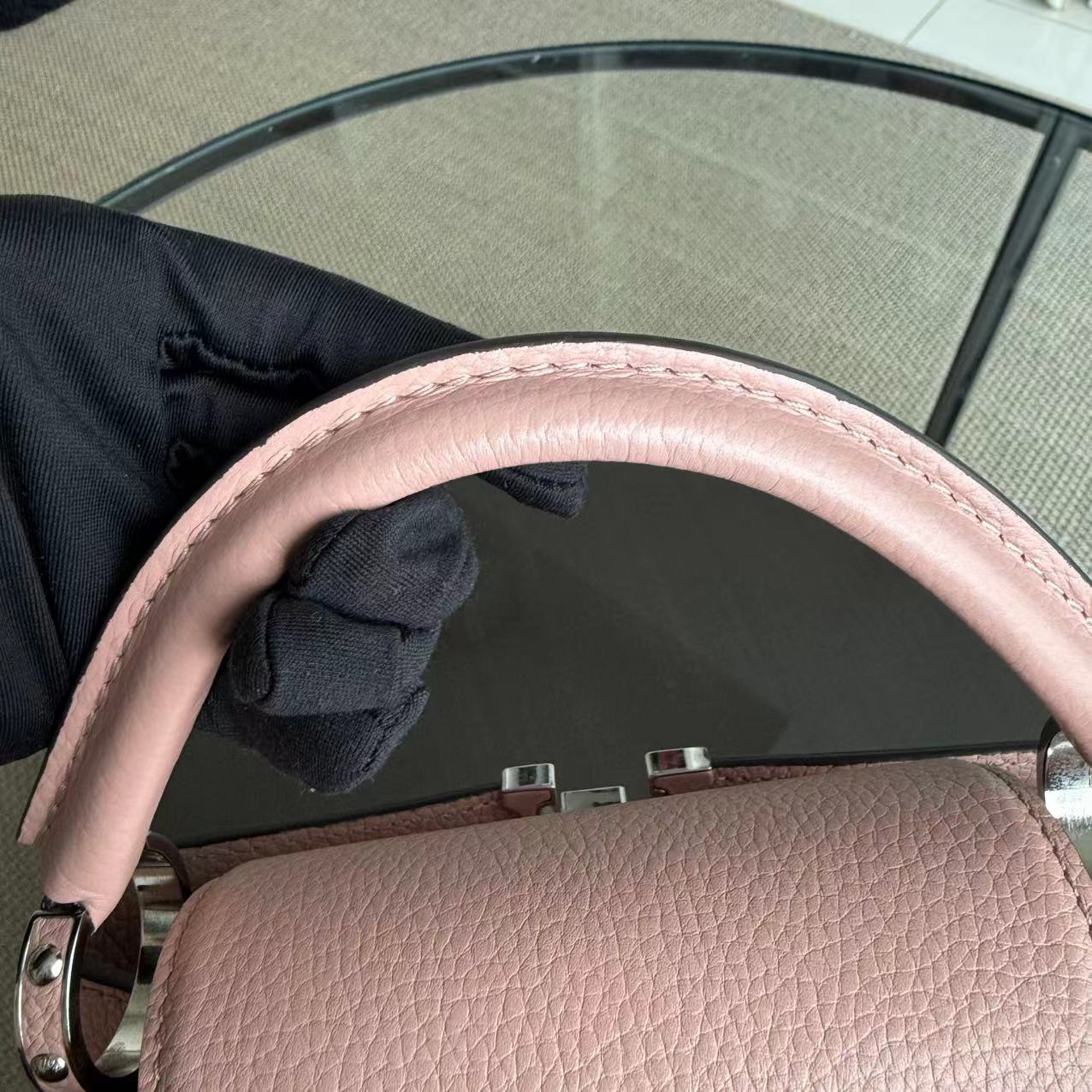 Louis Vuitton Capucines - BB Taurillon Calfskin Rose Jasmin Silver Hardware