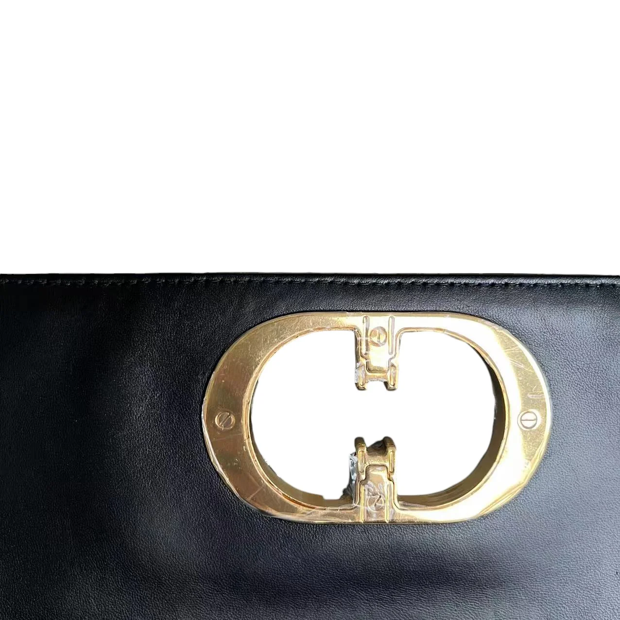 Dior Caro Large - Cannage Calfskin Black Golden Hardware