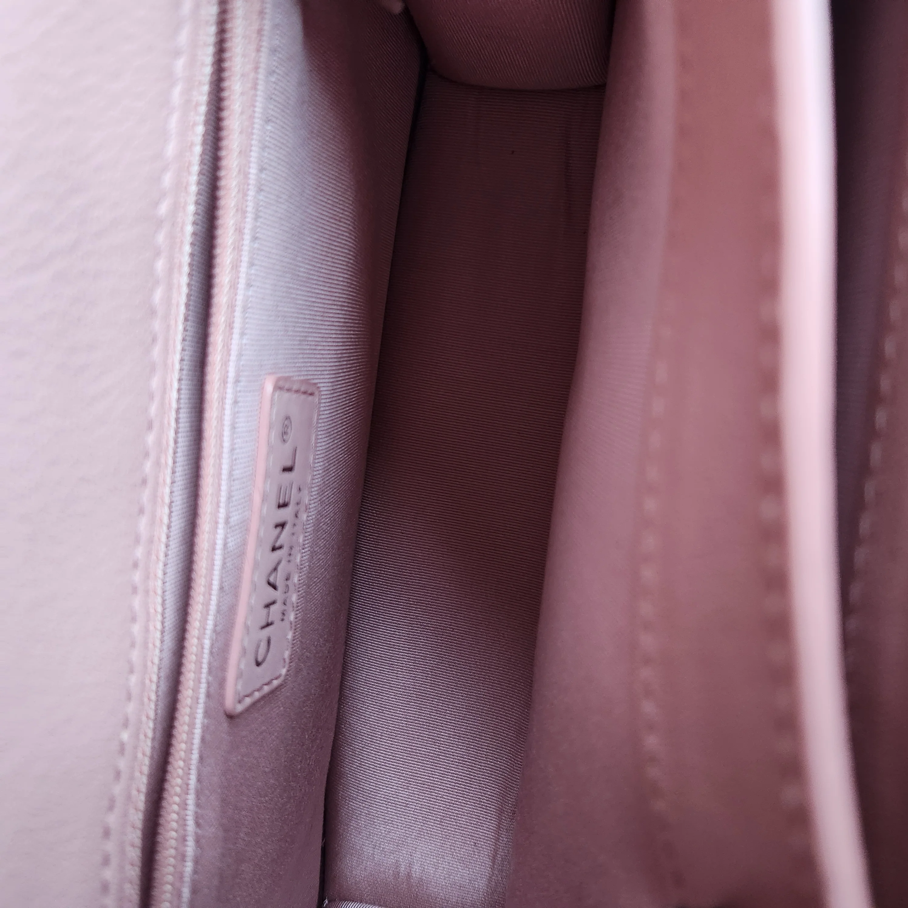 Chanel CC Box Flap - Calfskin Quilted Pink Silver Hardware Series 24