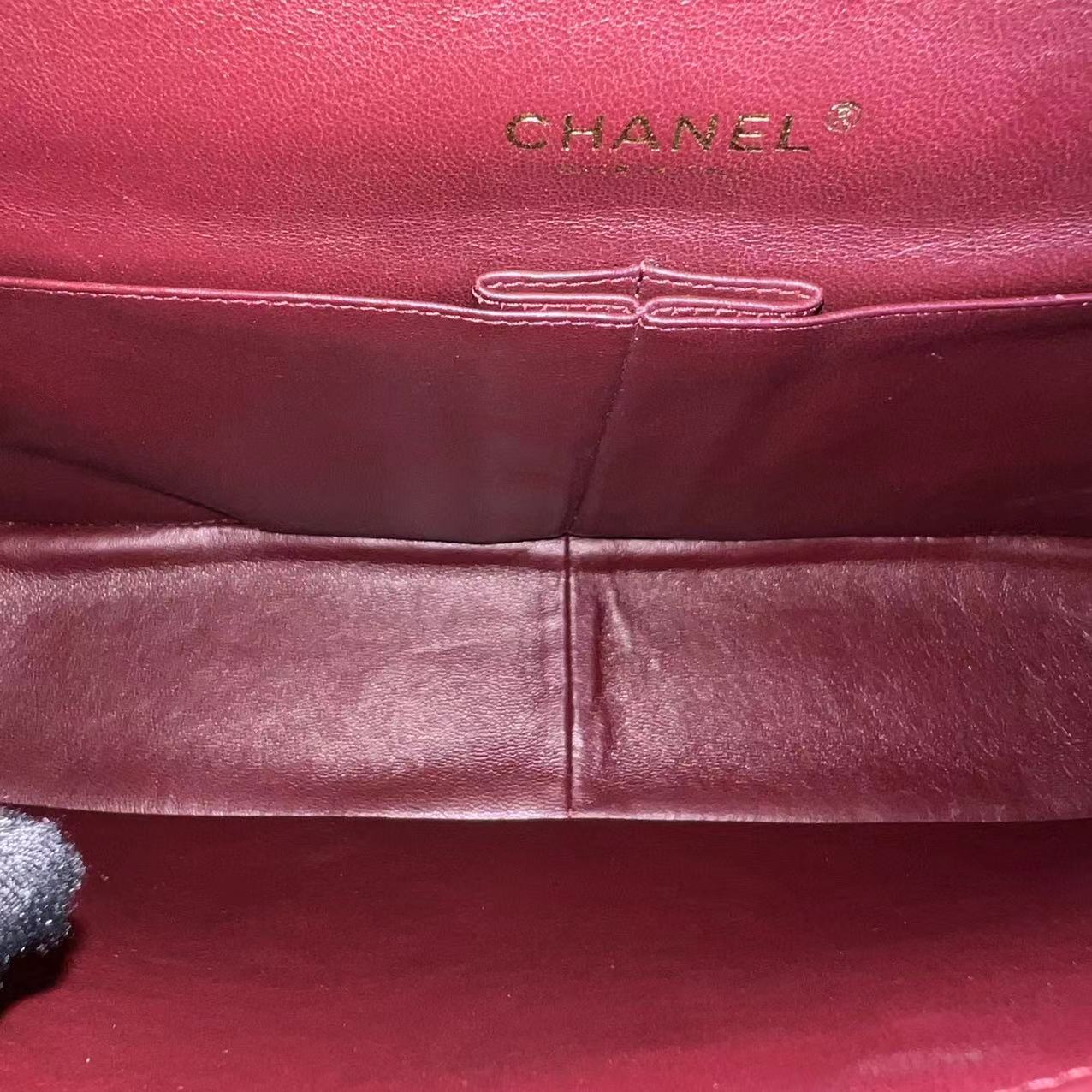 Maxi Classic Flap Double Flap Quilted Lambskin Black Golden Hardware Series 14