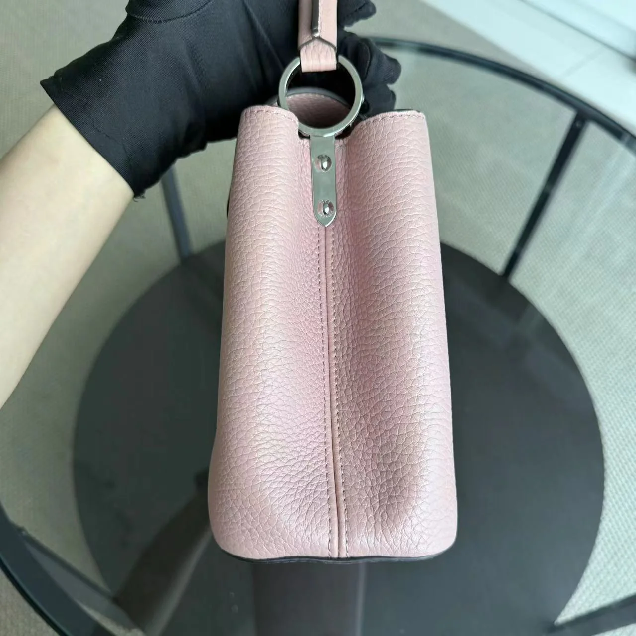 Louis Vuitton Capucines - BB Taurillon Calfskin Rose Jasmin Silver Hardware