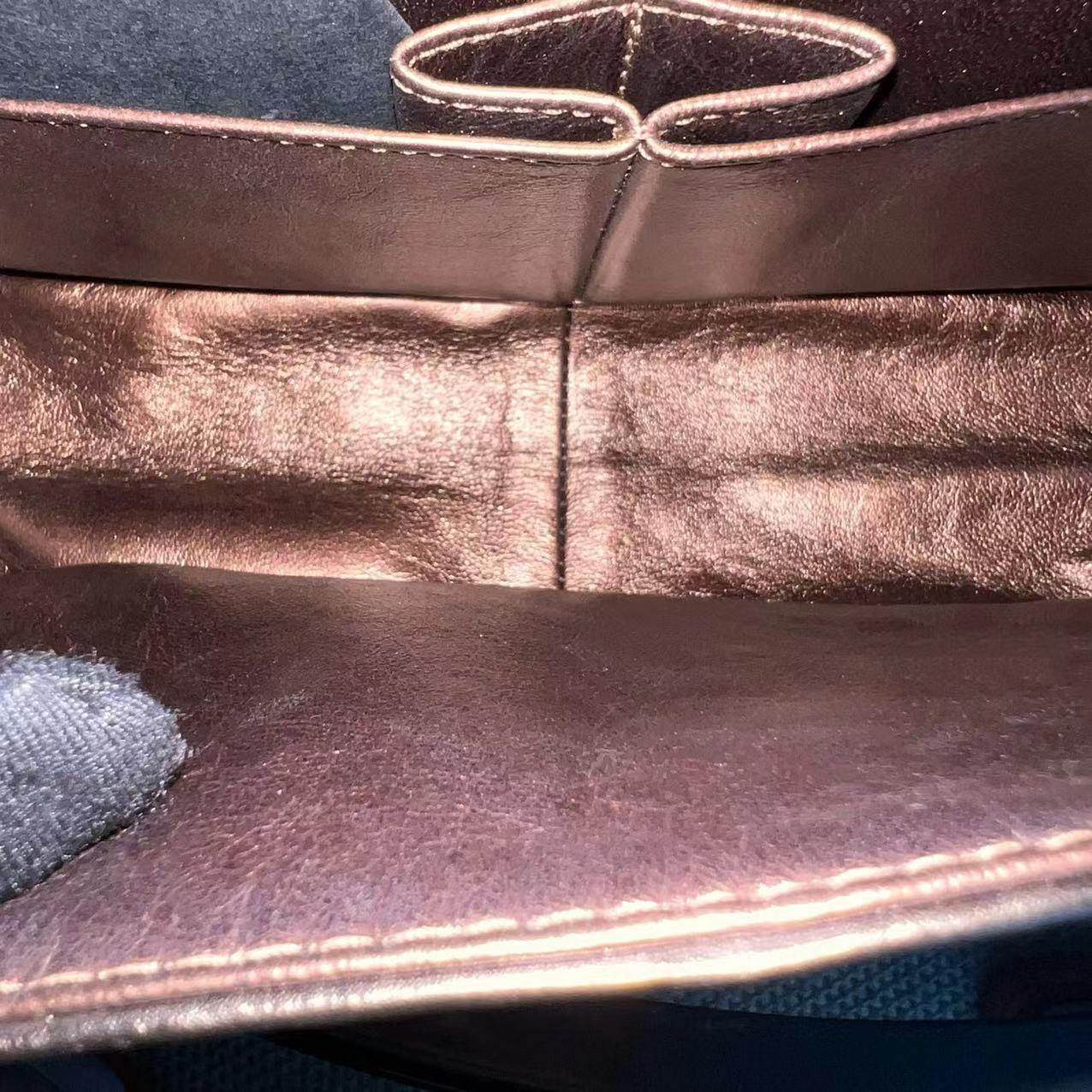 Chanel 2.55 Reissue 226 28CM Quilted Calfskin Metallic Bronze Silver Hardware Series 12