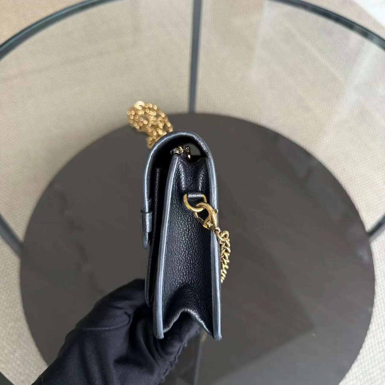 Louis Vuitton Vavin Chain WOC Wallet On Chain Empreinte Noir Black Gold Hardware