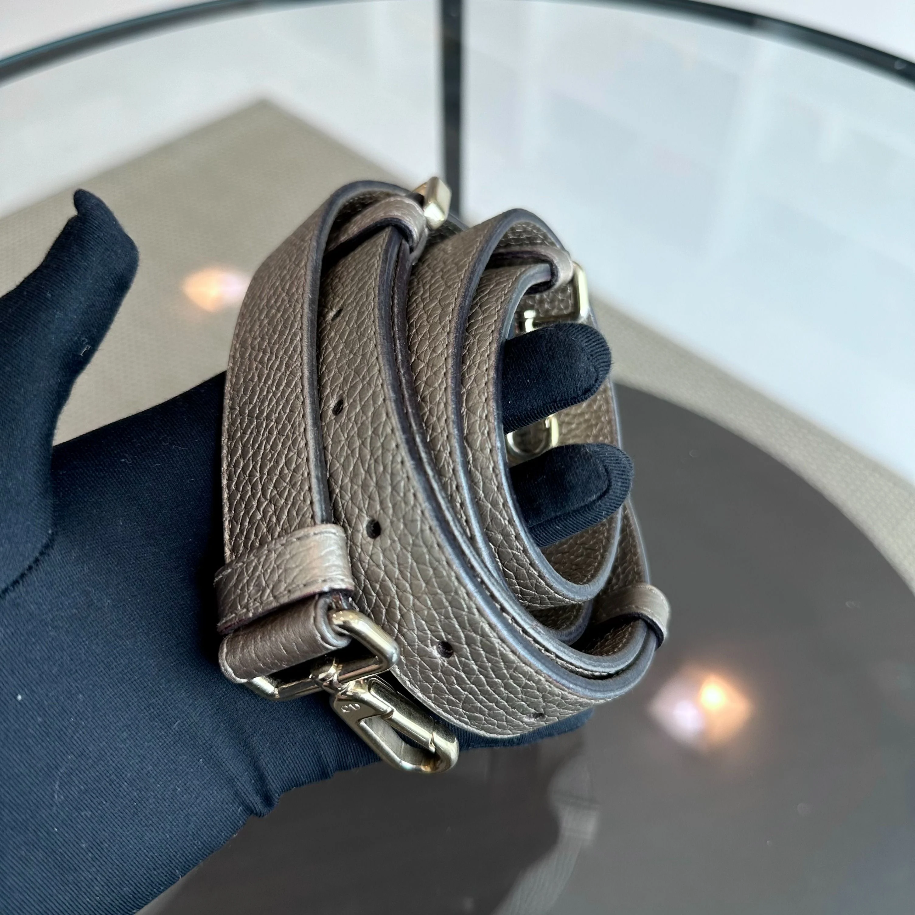 Dior Be Mini Gold Grained Calfskin GHW - Best Luxury Designers