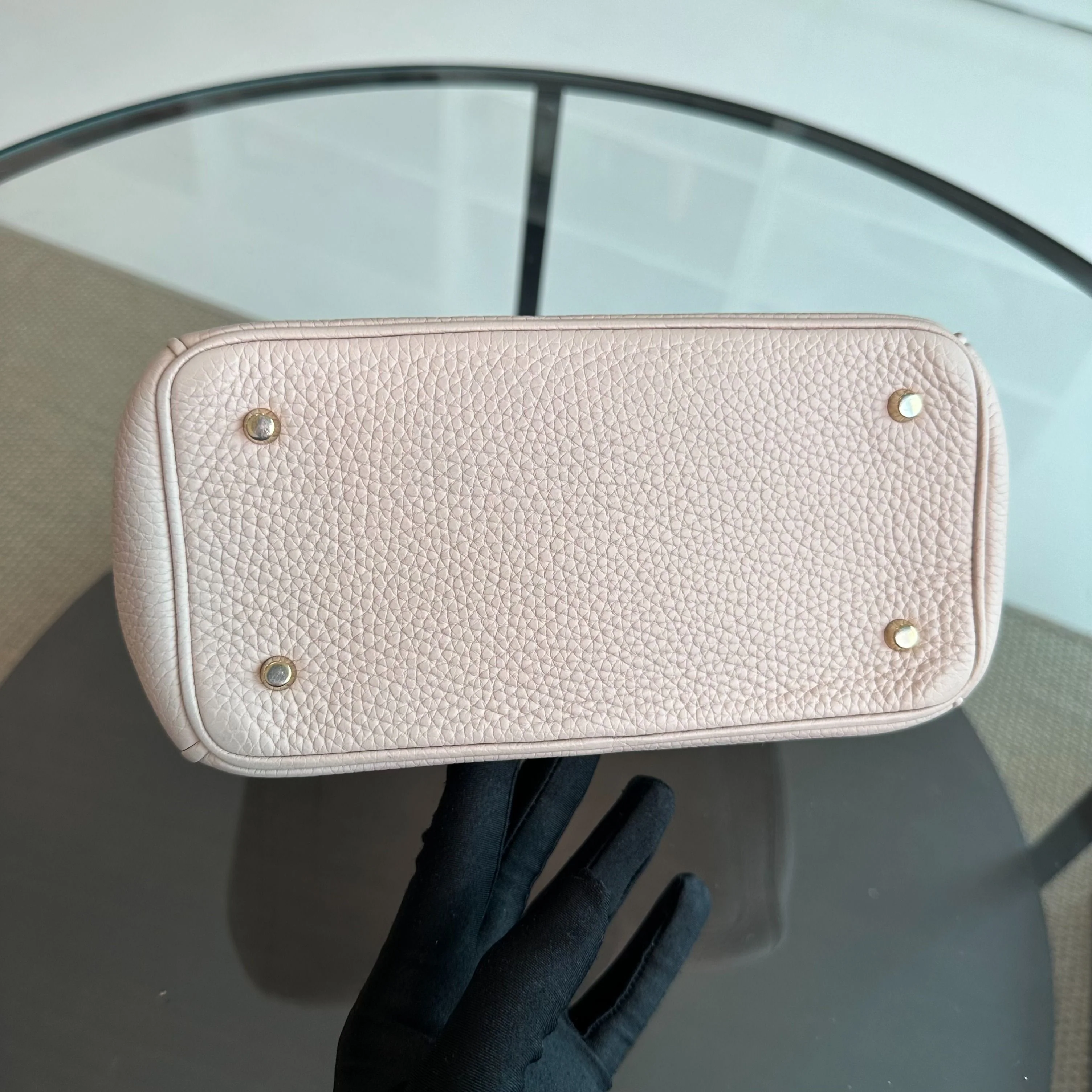 Dior Be Mini Sakura Pink Gold Grained Calfskin GHW - Best Luxury Designers