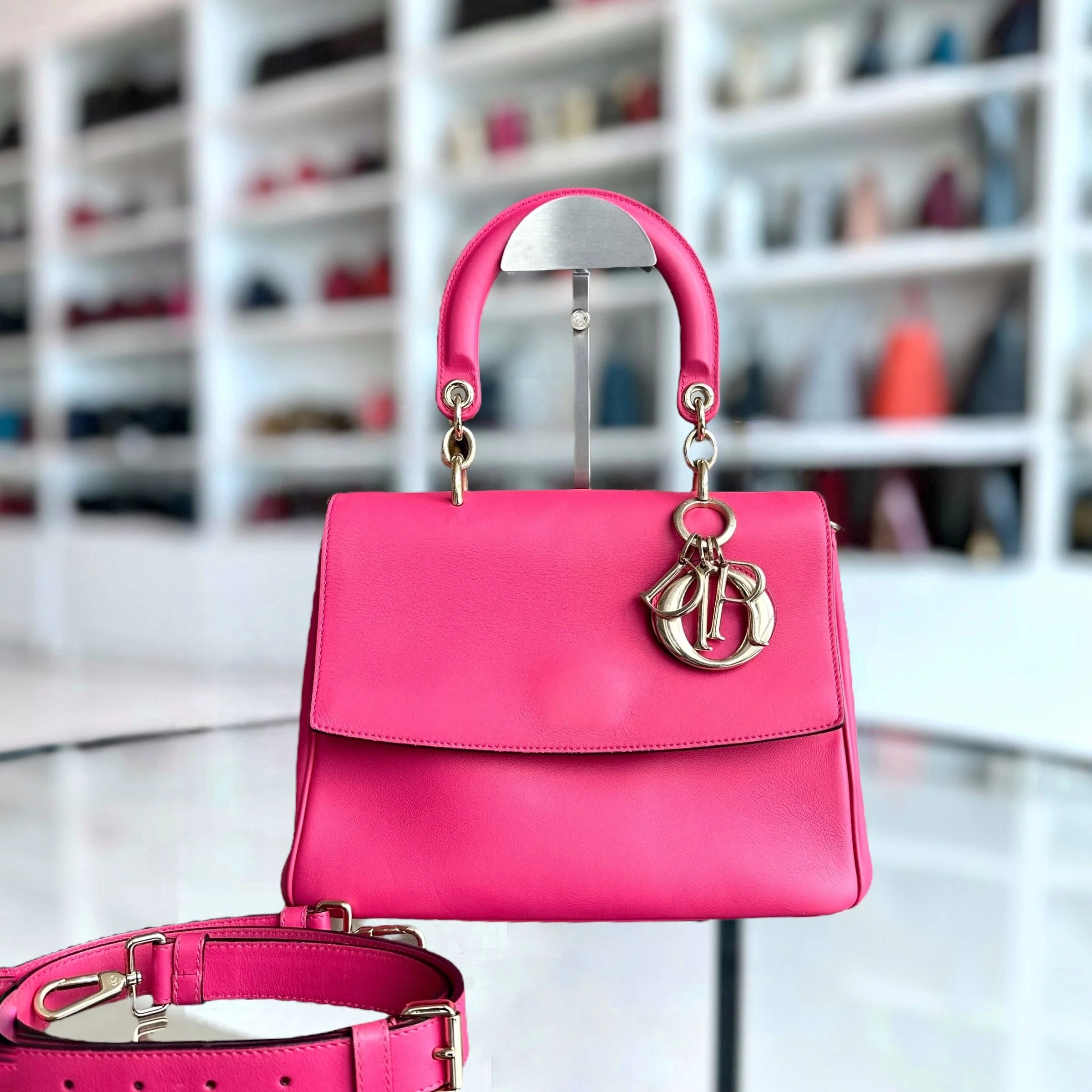 Dior Be Small Smooth Calfskin Pink GHW - Best Luxury Designers