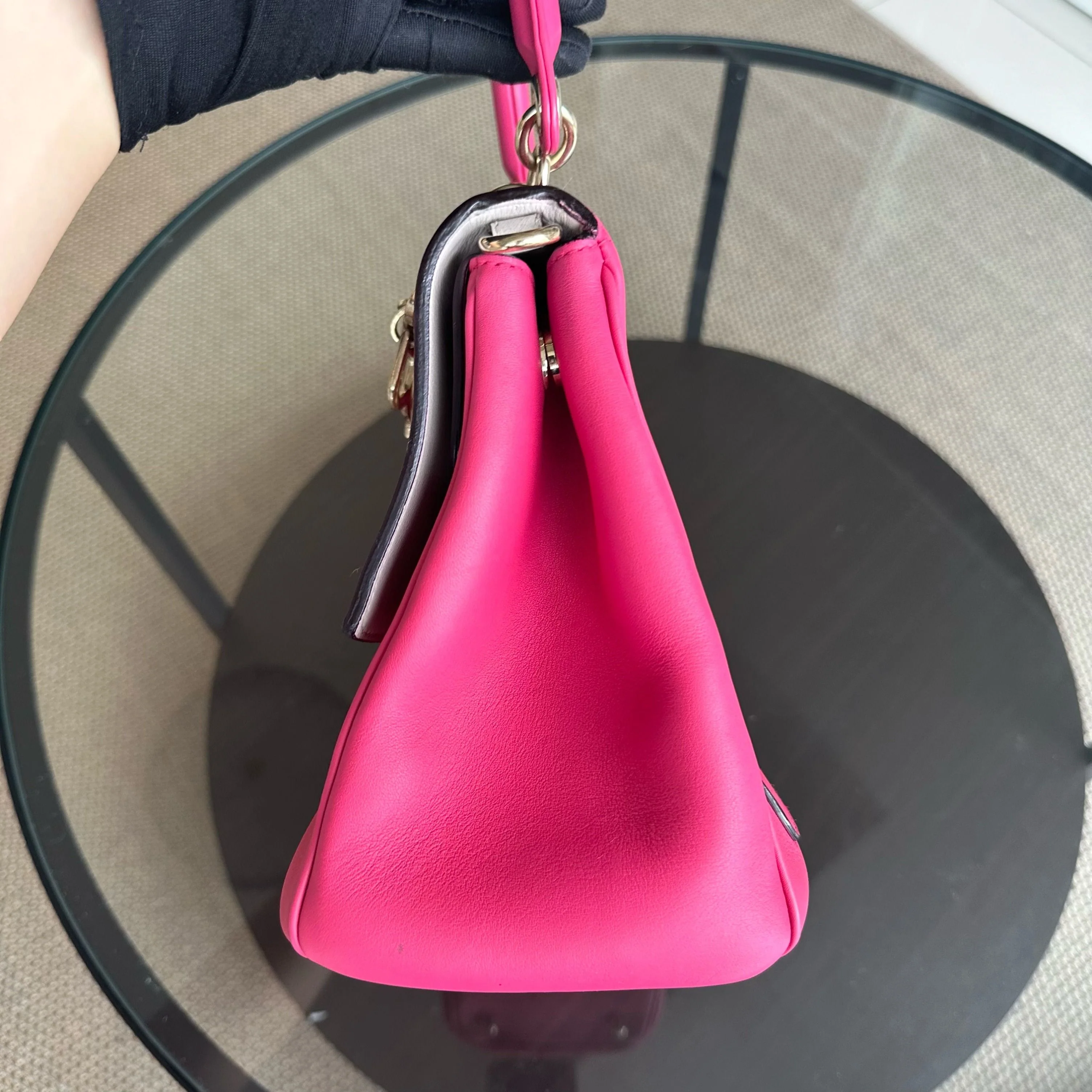 Dior Be Small Smooth Calfskin Pink GHW - Best Luxury Designers