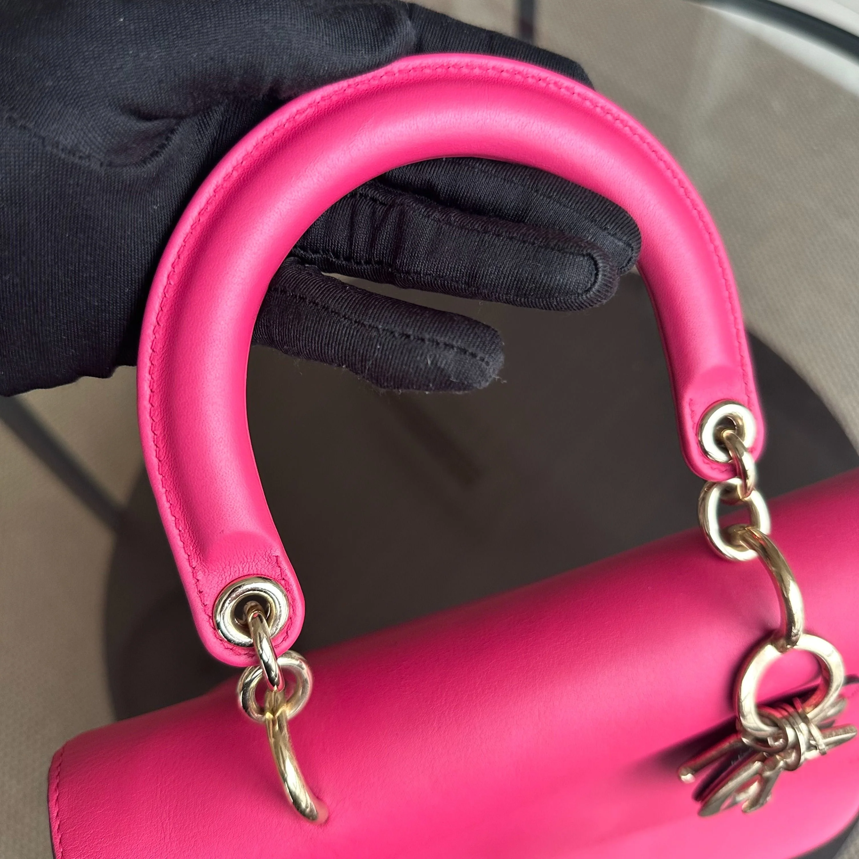 Dior Be Small Smooth Calfskin Pink GHW - Best Luxury Designers