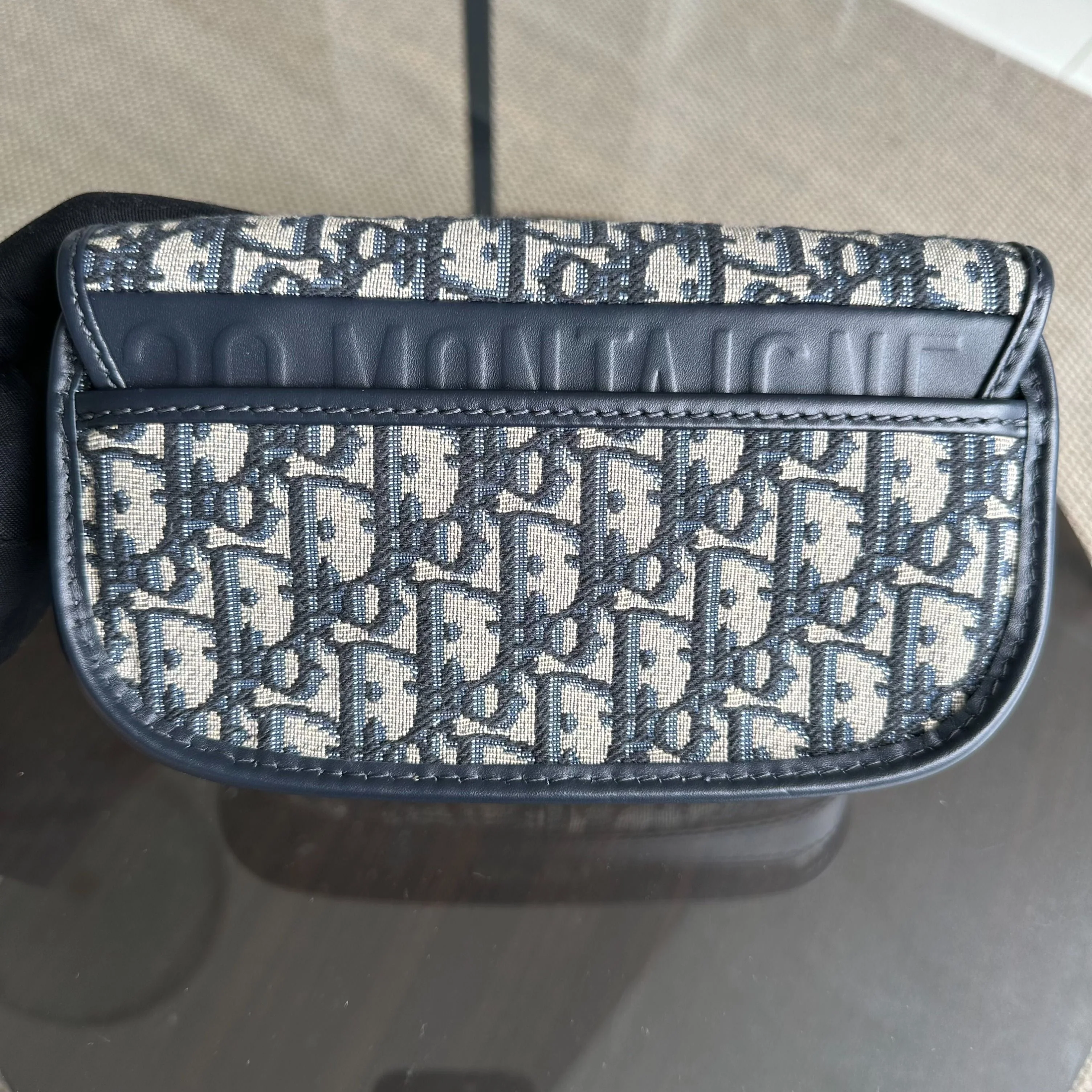 Dior Bobby East West 21CM Oblique Monogram Canavas Blue GHW - Best Luxury Designers