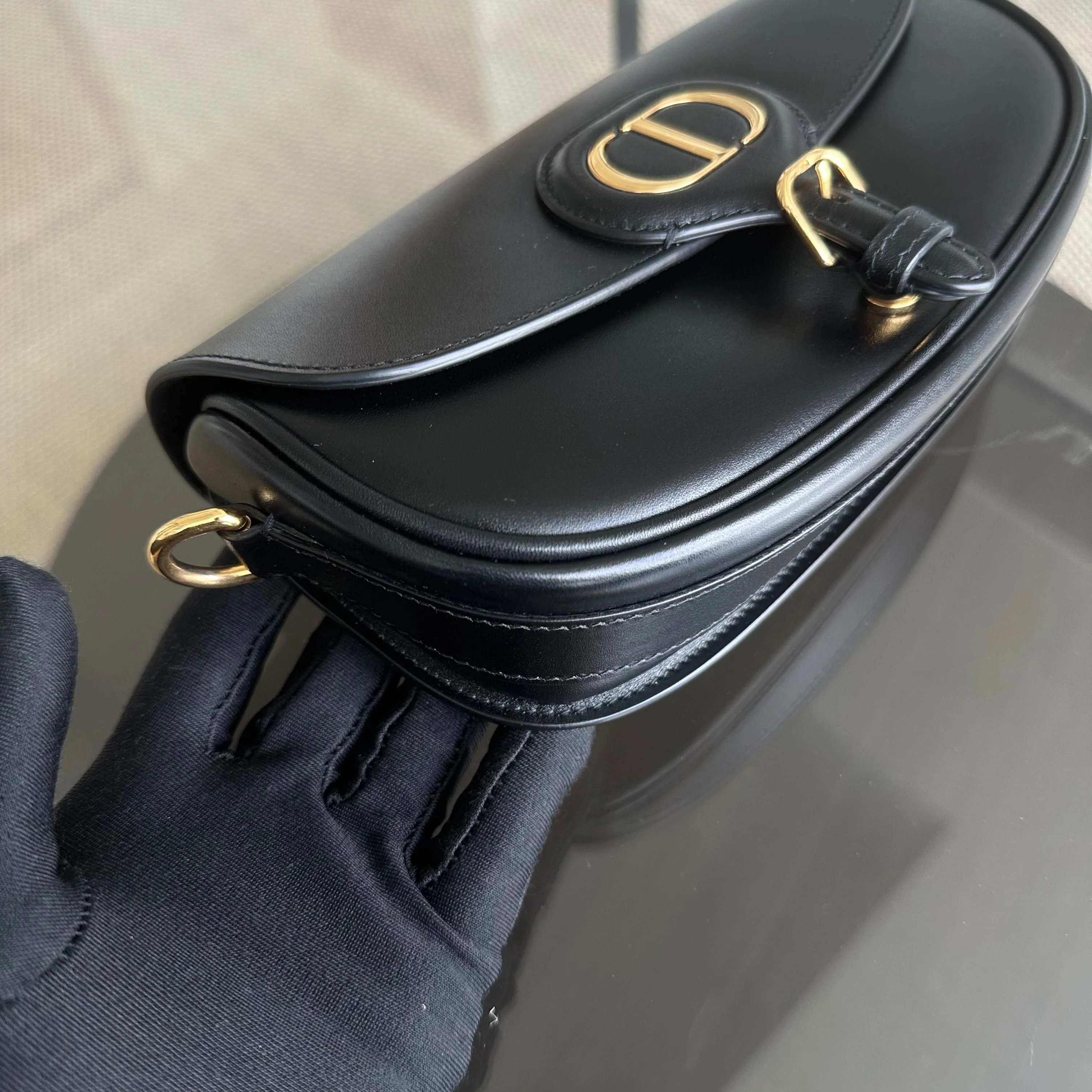 Dior Bobby East West Smooth Calfskin Shoulder Bag Black GHW - Best Luxury Designers