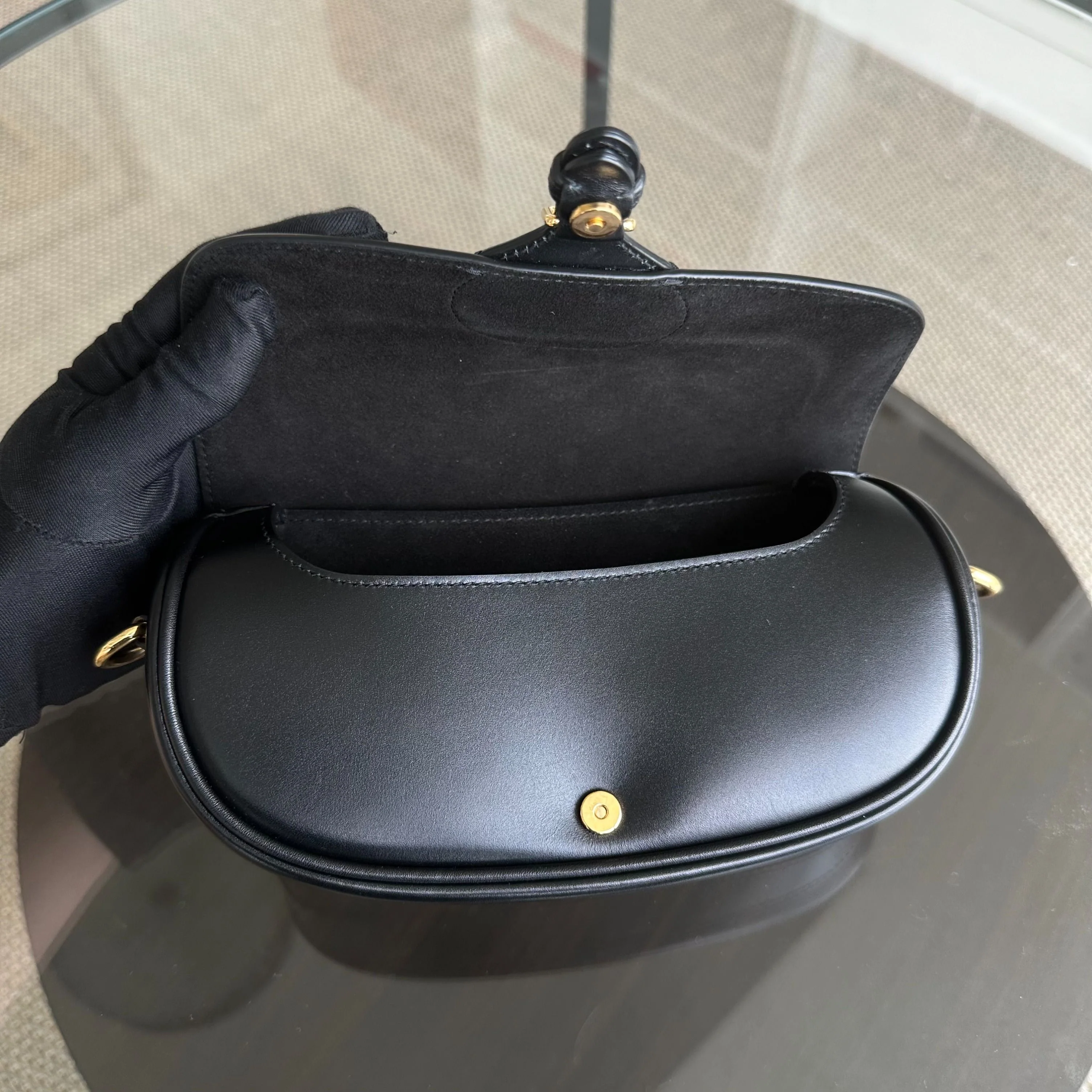 Dior Bobby East West Smooth Calfskin Shoulder Bag Black GHW - Best Luxury Designers