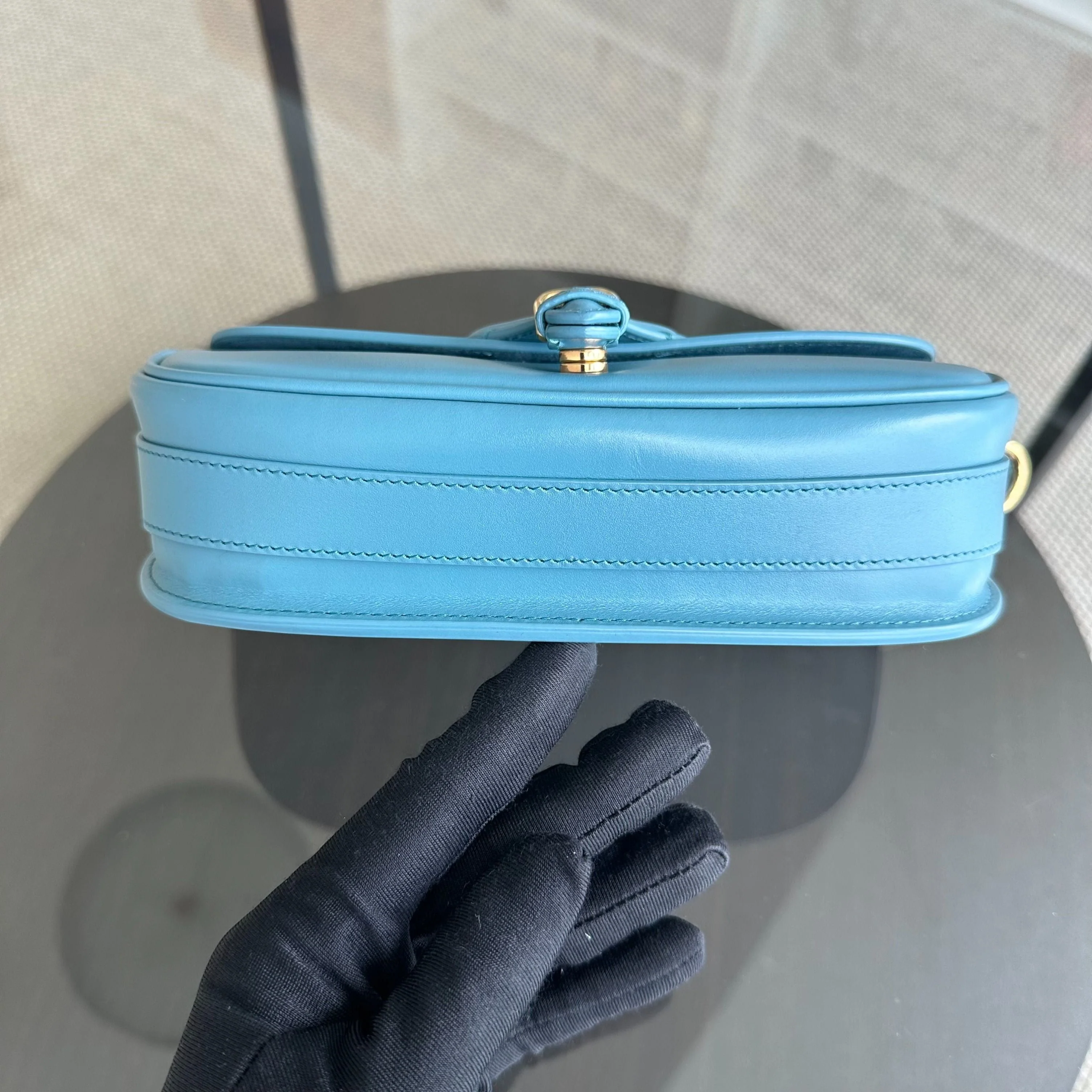 Dior Bobby East West Smooth Calfskin Shoulder Bag Blue GHW - Best Luxury Designers