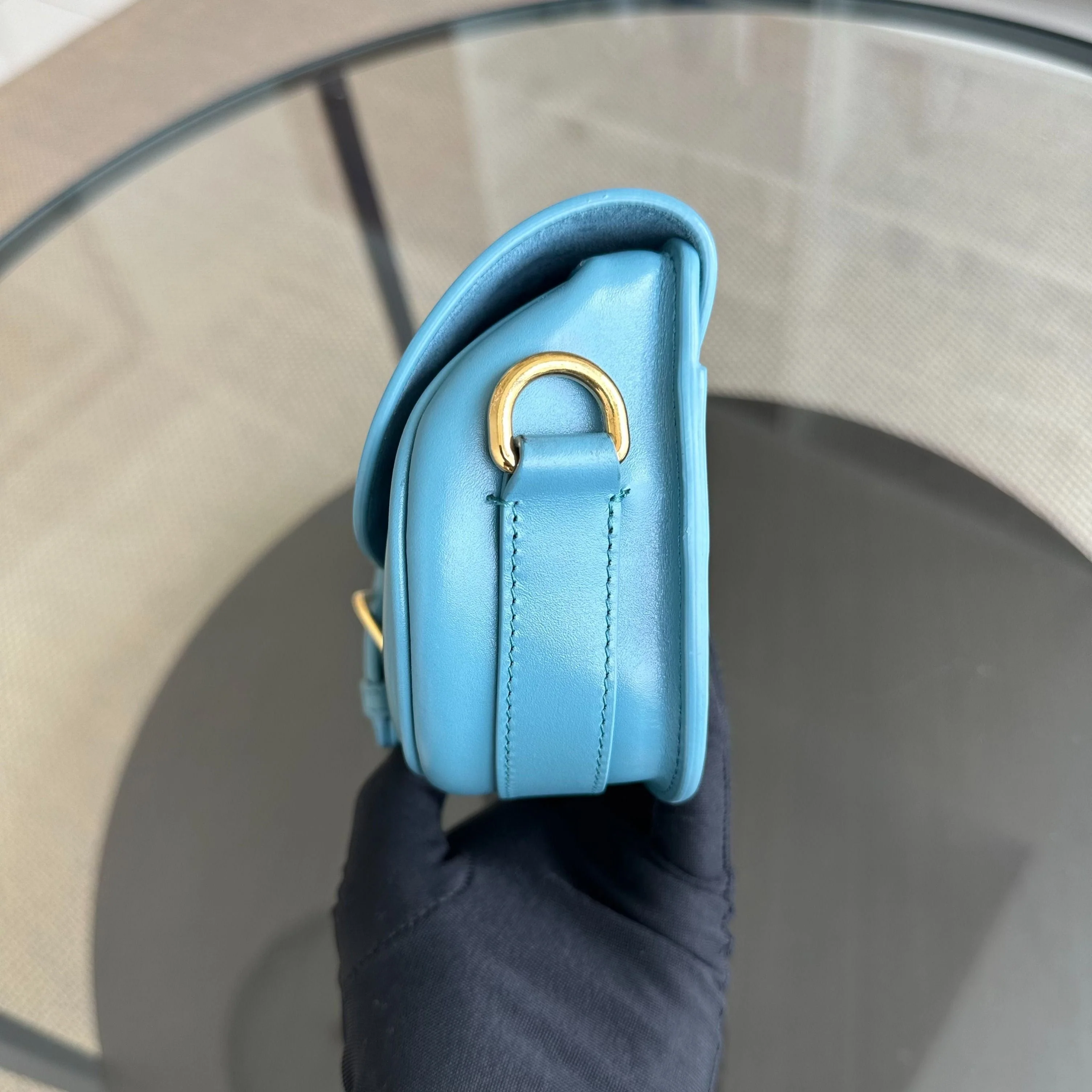 Dior Bobby East West Smooth Calfskin Shoulder Bag Blue GHW - Best Luxury Designers