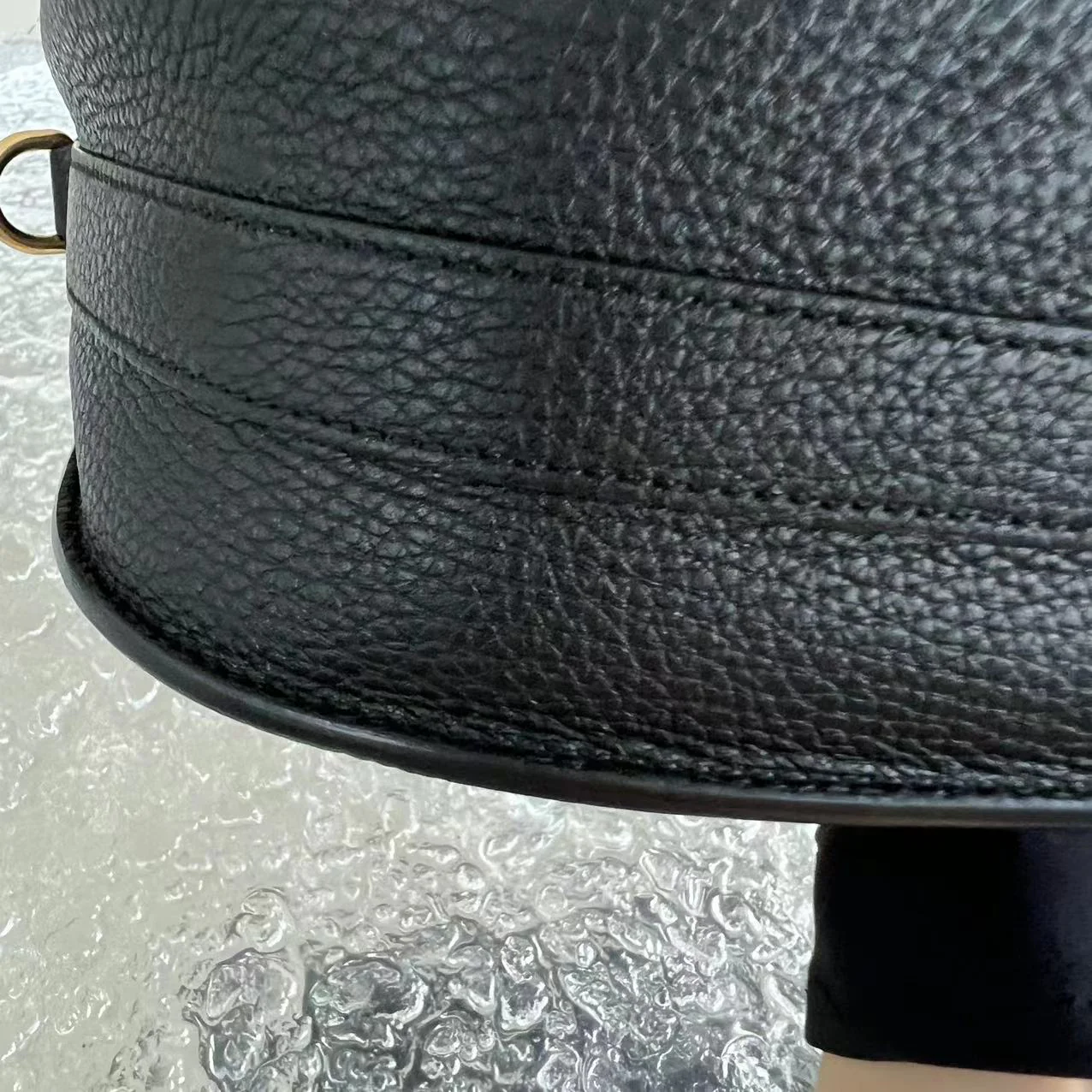 Dior Bobby Large Grained Calfskin Black Golden Hardware With Strap - Best Luxury Designers