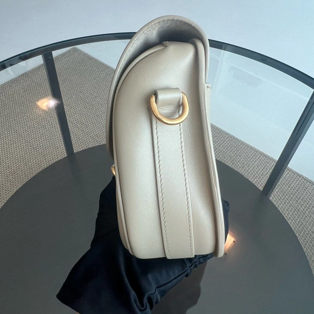 Dior Bobby Medium Beige Flap Smooth Calfskin Leather Bag - Best Luxury Designers