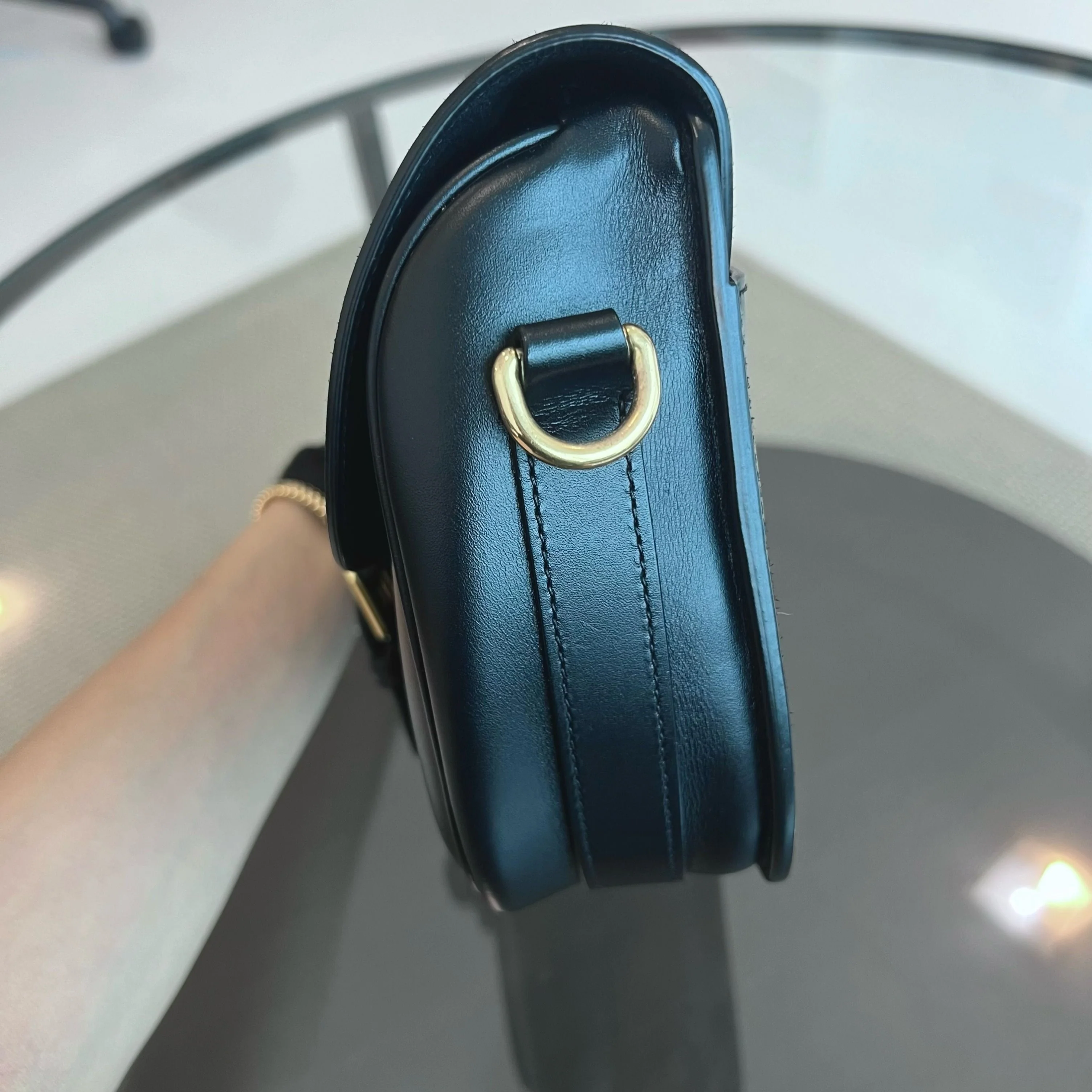 Dior Bobby Medium Black Flap Smooth Calfskin Leather Bag - Best Luxury Designers