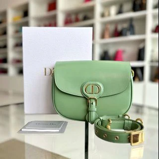 Dior Bobby Medium Lambskin Green Avocado GHW - Best Luxury Designers
