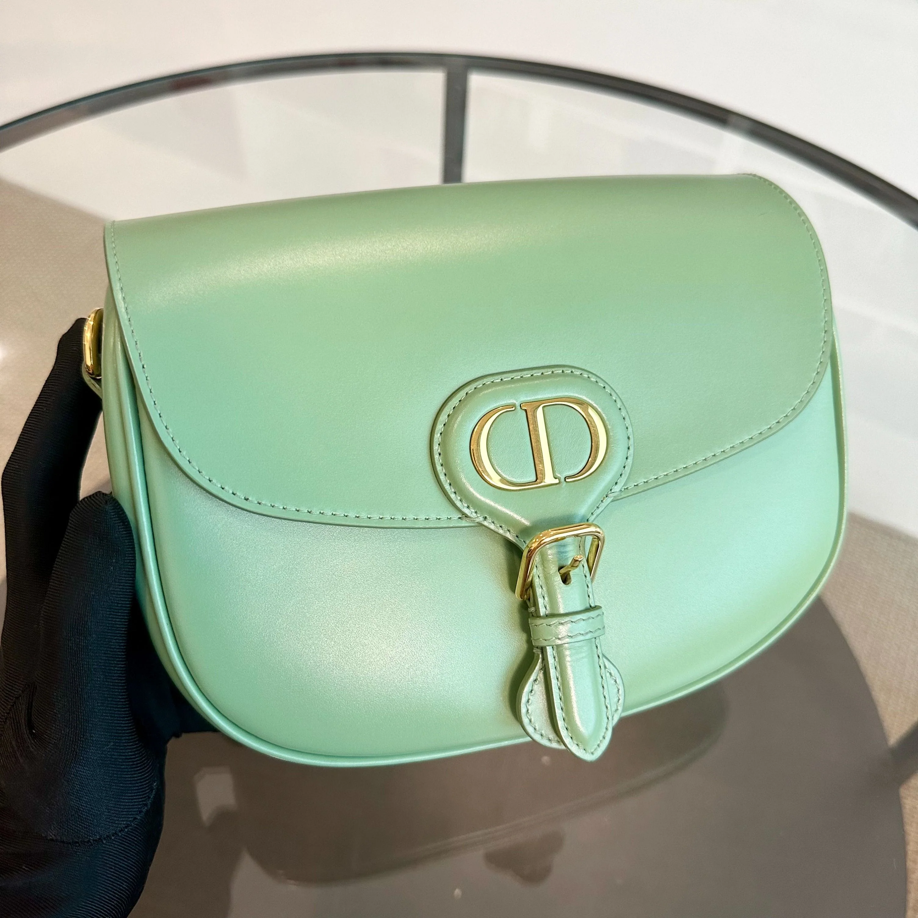 Dior Bobby Medium Lambskin Green Avocado GHW - Best Luxury Designers