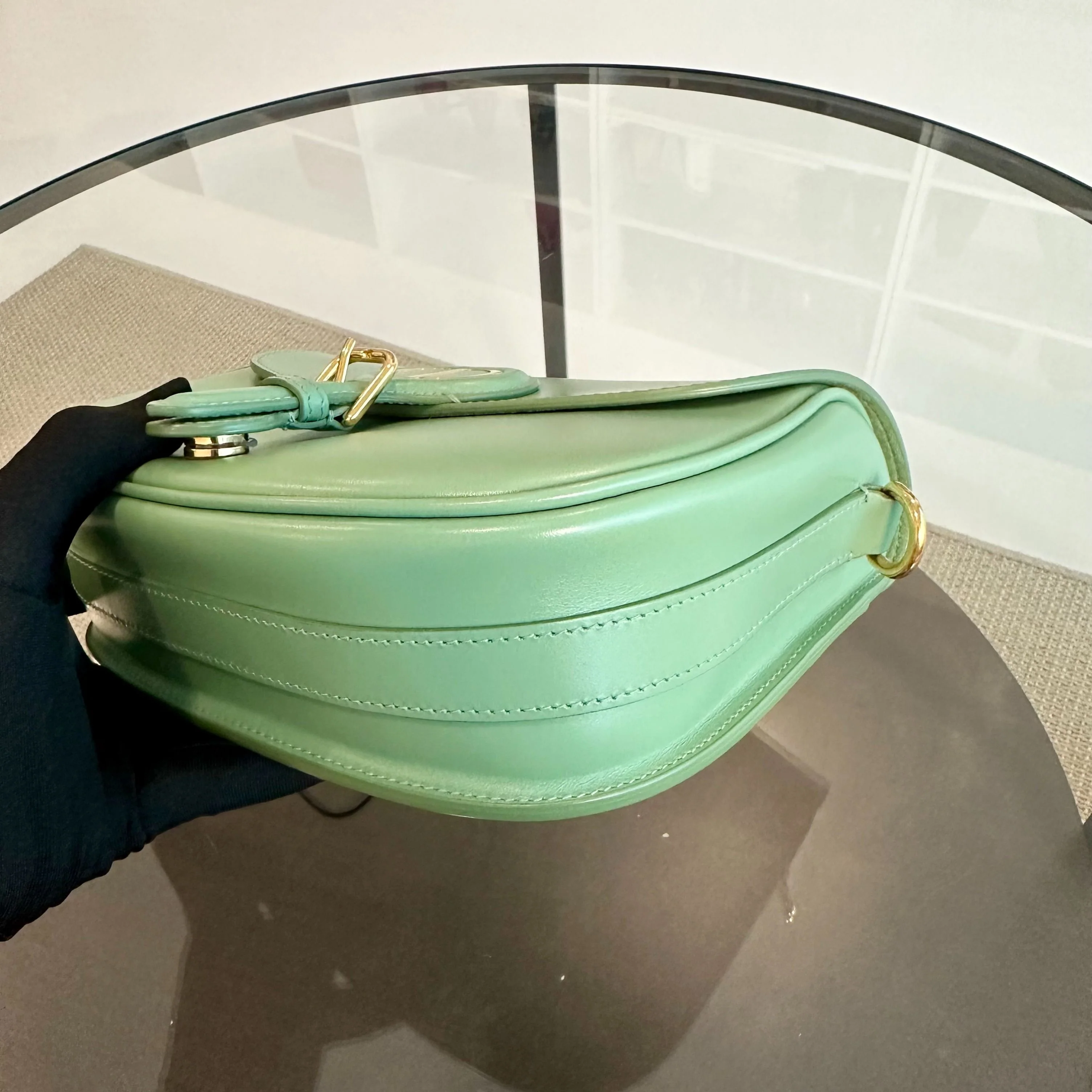 Dior Bobby Medium Lambskin Green Avocado GHW - Best Luxury Designers