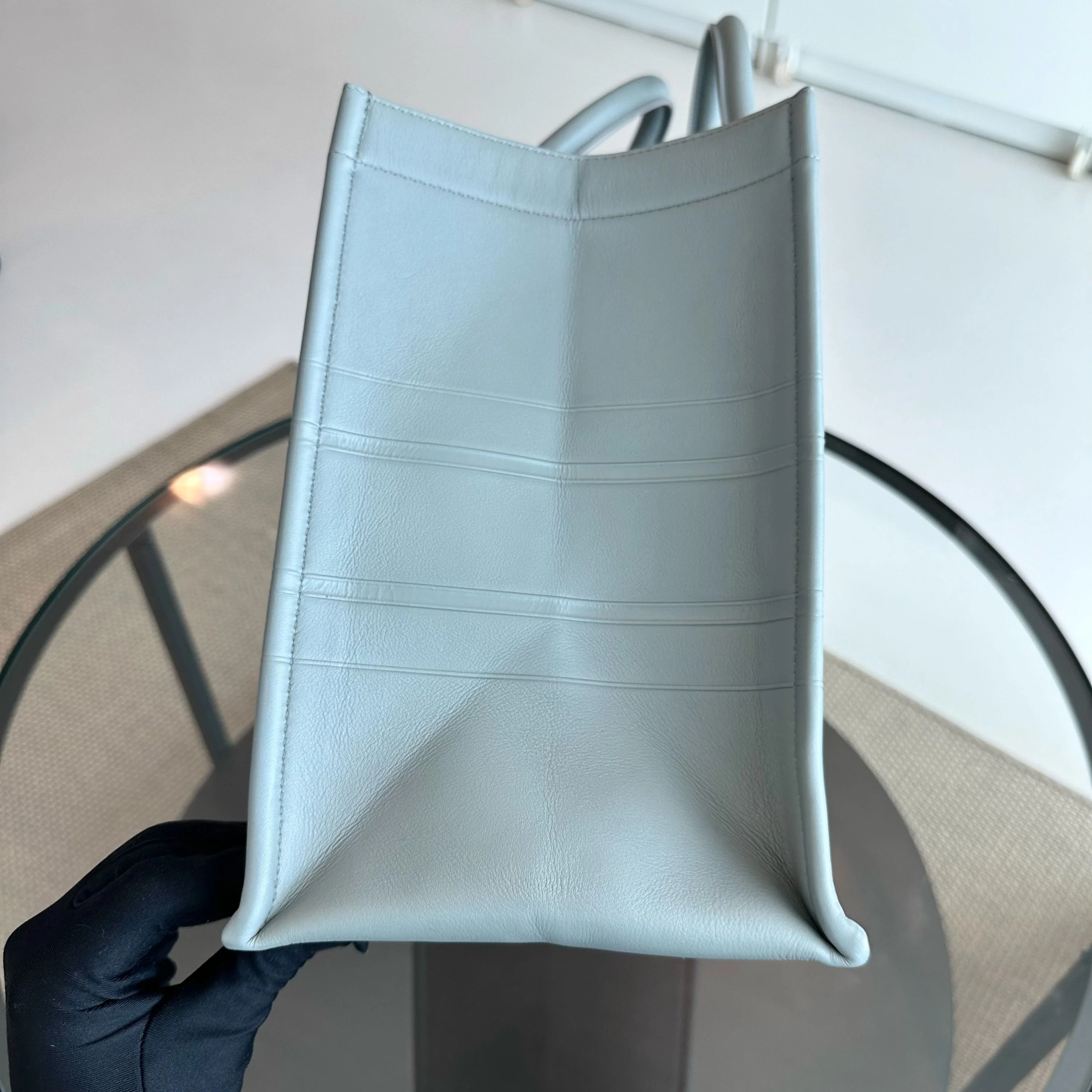 Dior Book Tote Medium 36CM Calfskin Grey Bag - Best Luxury Designers