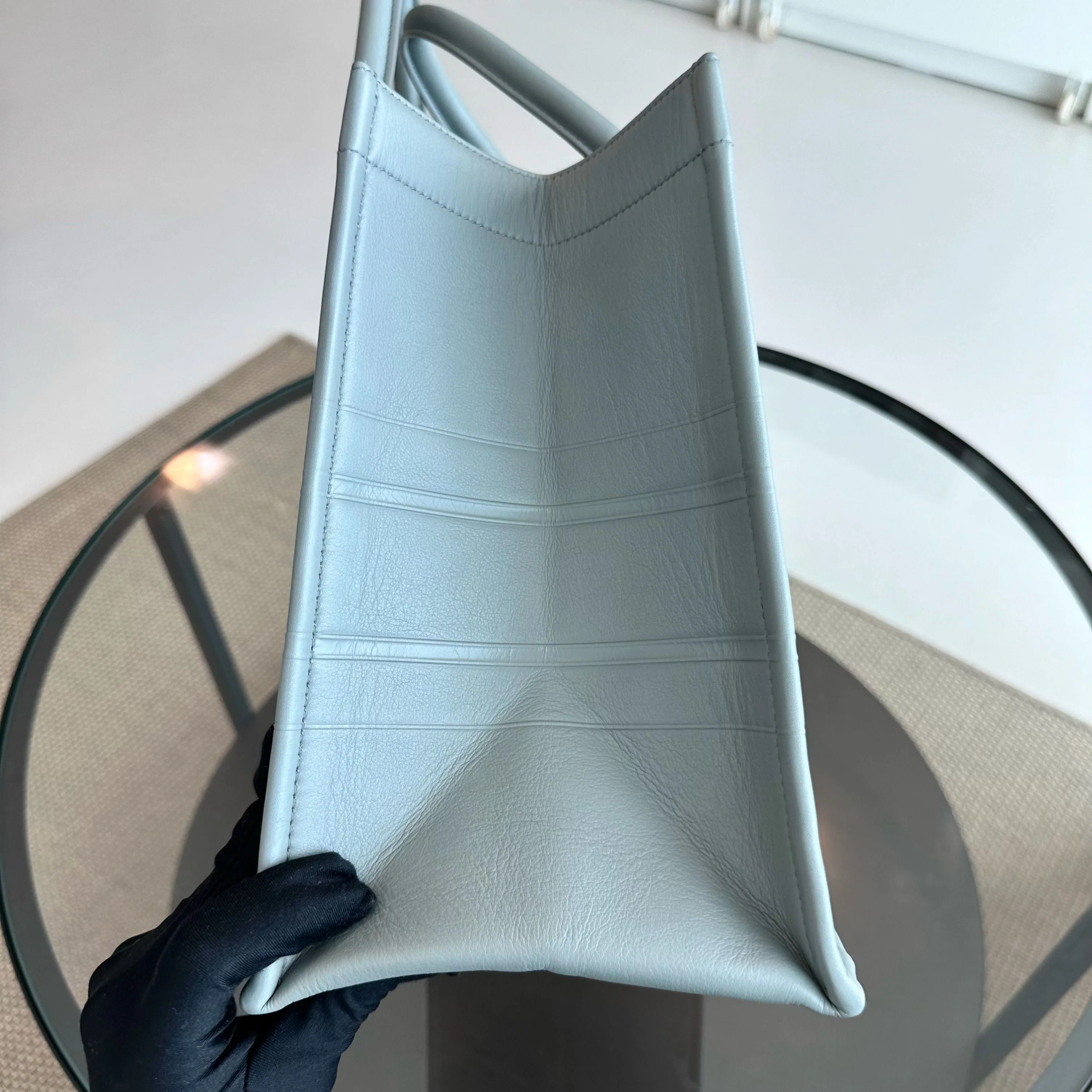 Dior Book Tote Medium 36CM Calfskin Grey Bag - Best Luxury Designers