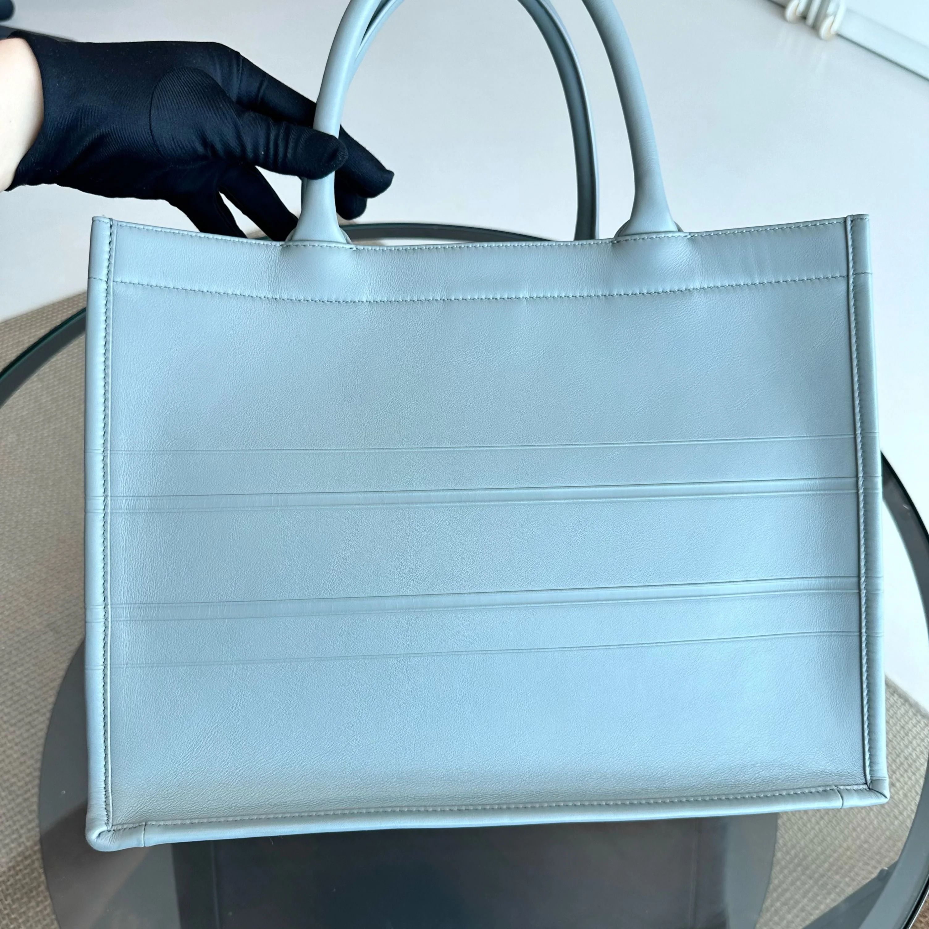 Dior Book Tote Medium 36CM Calfskin Grey Bag - Best Luxury Designers