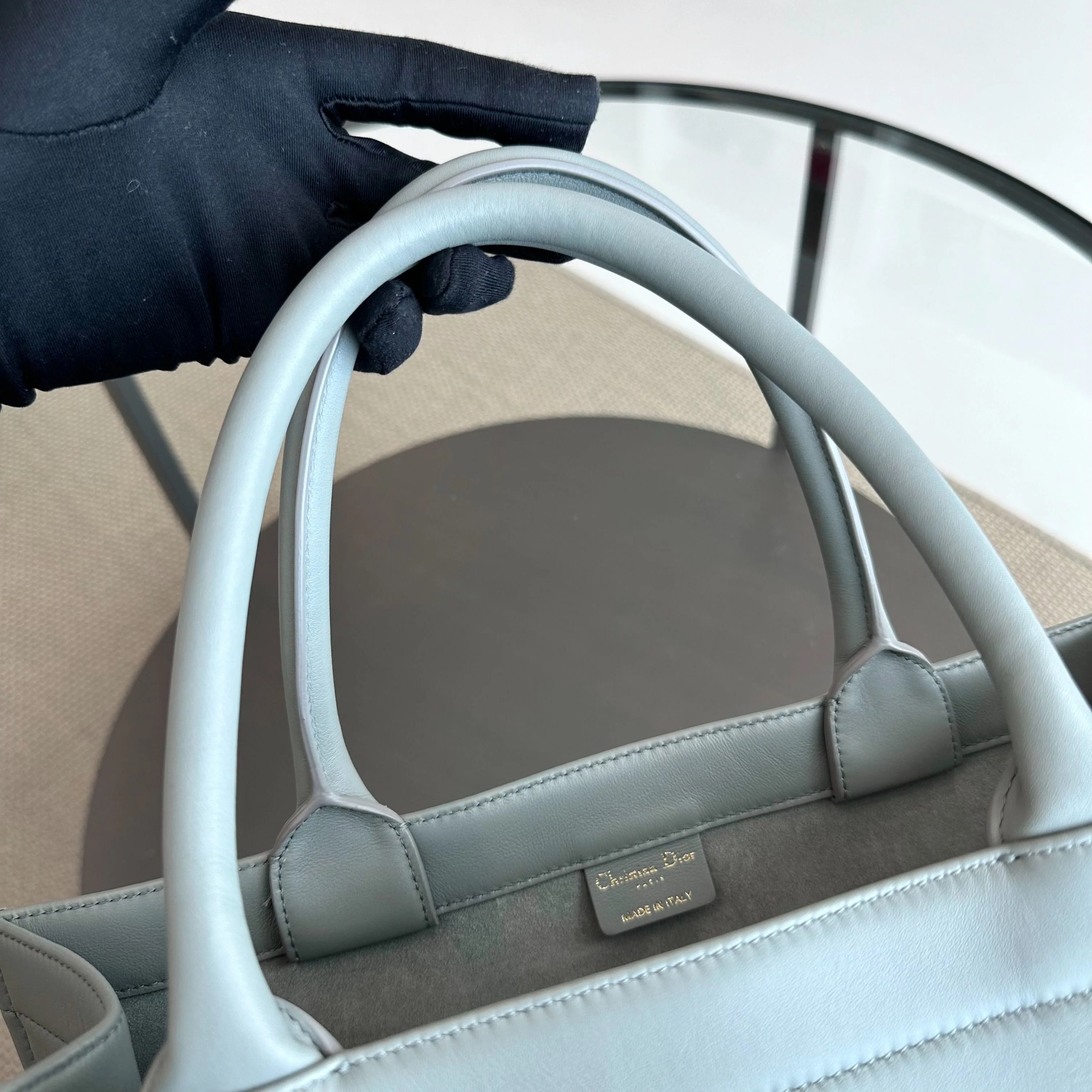 Dior Book Tote Medium 36CM Calfskin Grey Bag - Best Luxury Designers