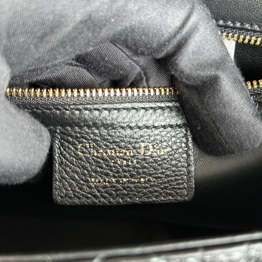 Dior Caro Medium Cannage Calfskin Black GHW - Best Luxury Designers