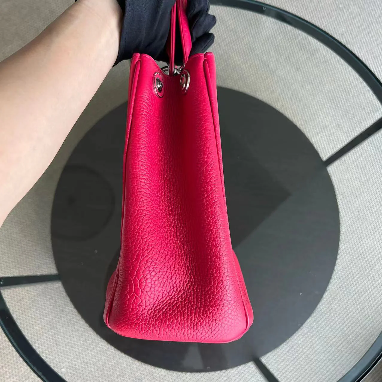 Dior Diorissimo Grained Calfskin Hot Pink Silver Hardware - Best Luxury Designers