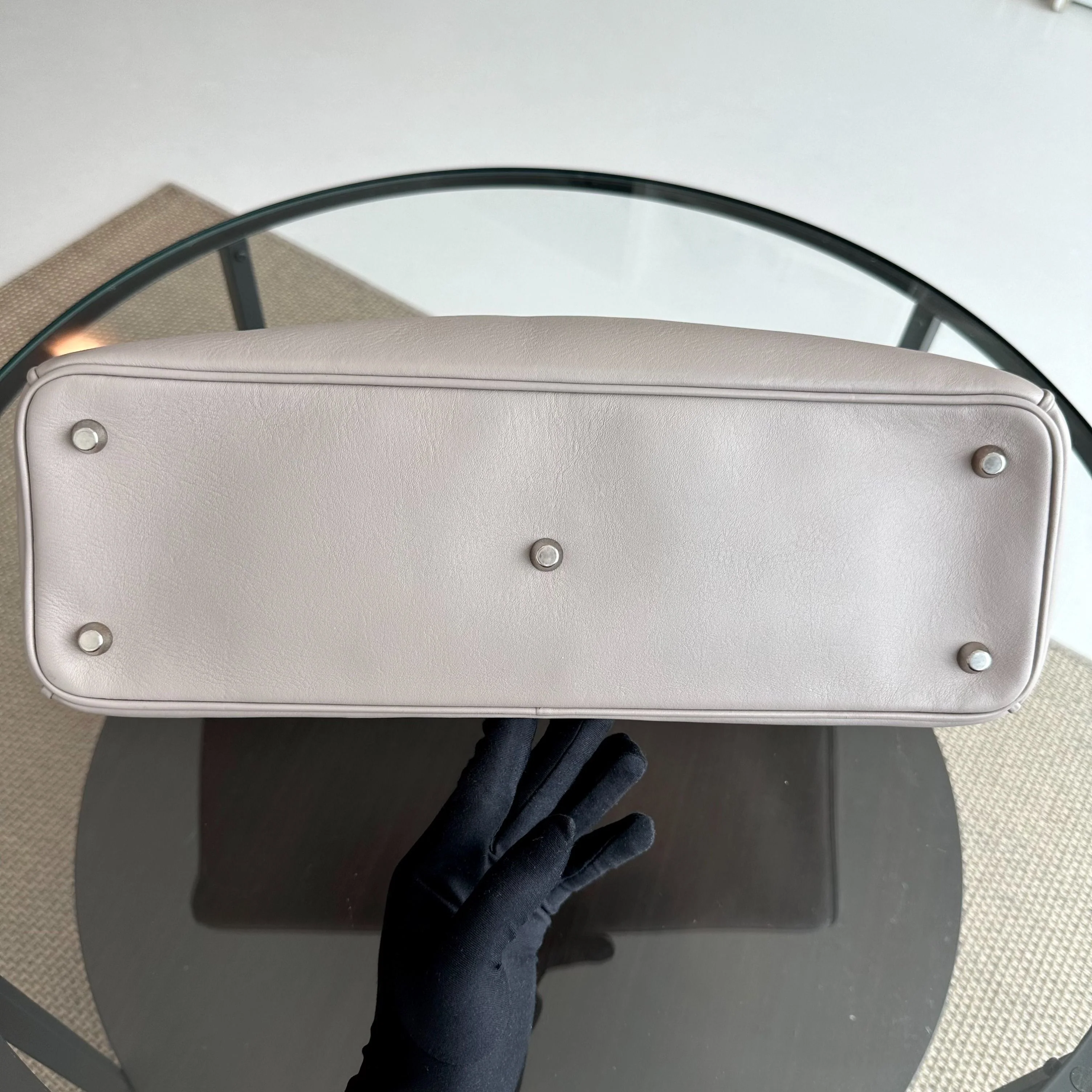 Dior Diorissimo Large Smooth Calfskin Grey Tote SHW - Best Luxury Designers