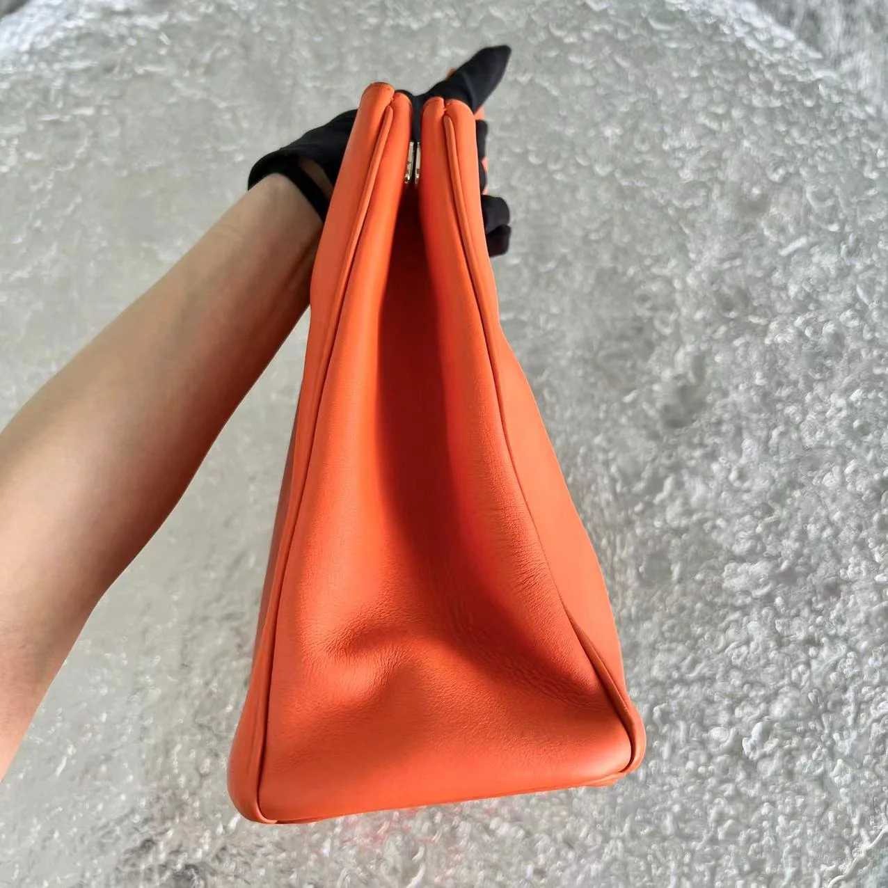Dior Diorissimo Large Smooth Calfskin Orange Golden Hardware - Best Luxury Designers